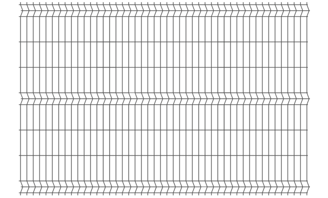Panel ogrodzeniowy 3D 4,0 mm 153x250 cm oczko 55x200 antracyt Polbram