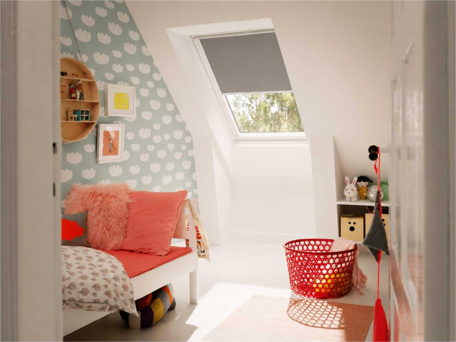 Store fenêtre de toit VELUX occultant gris DKL CK02 0705S, cadre gris - 5