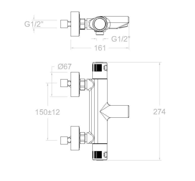 GRIFO DE BAÑERA TERMOSTATICA RAMON SOLER ECOTHERM - 3