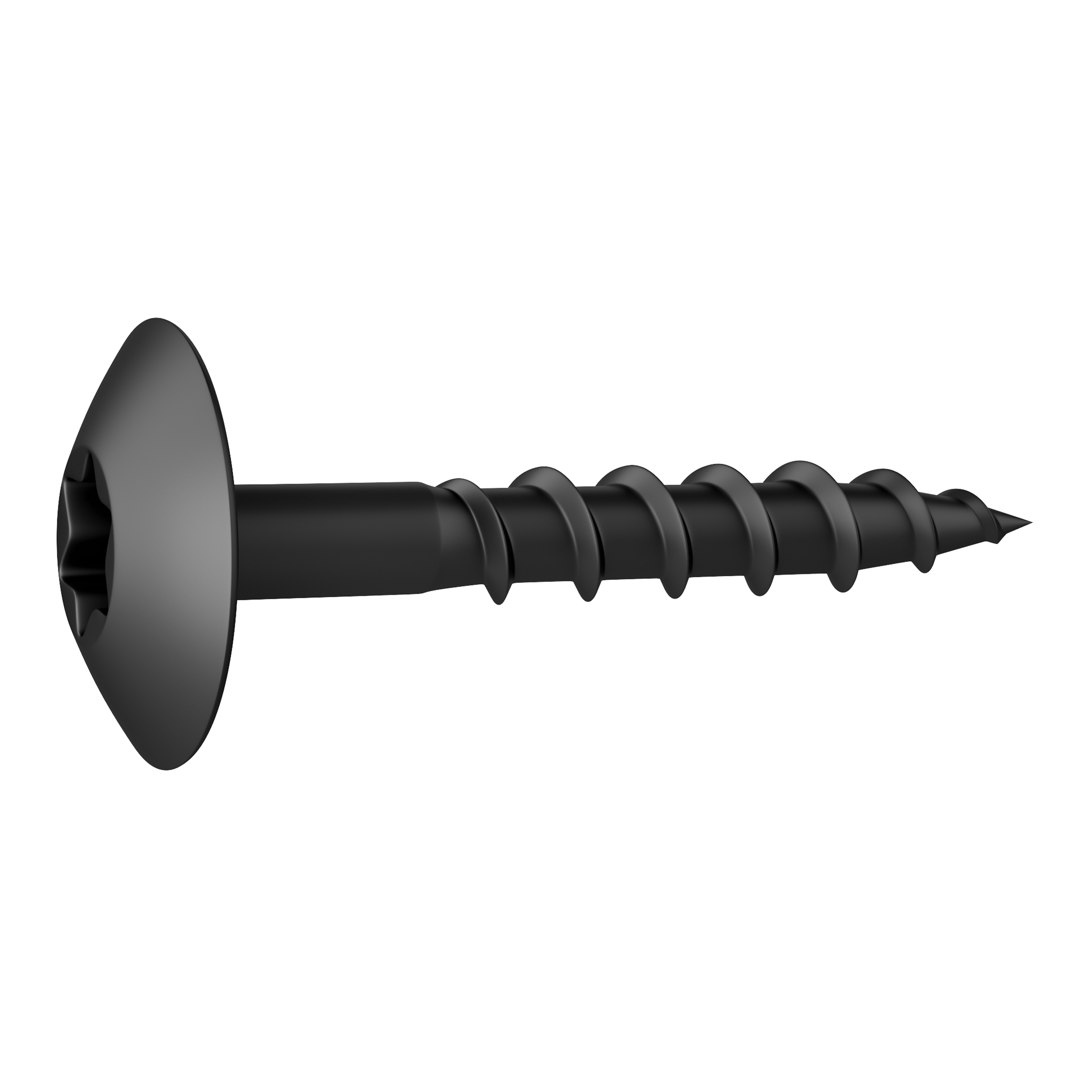 Wkręt zawiasowy czarny 6 x 40 mm 6 szt. Standers