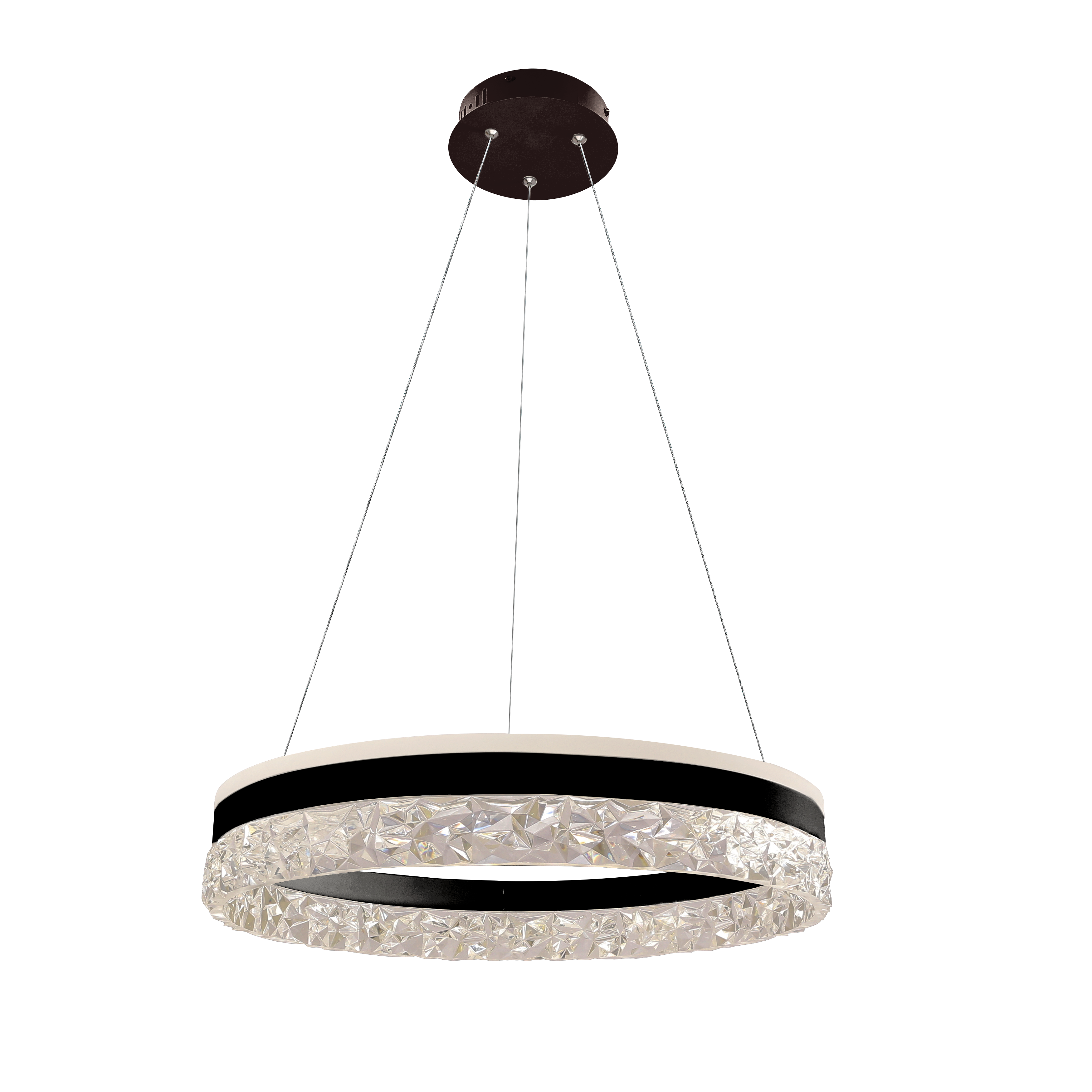 Lampa wisząca Frozi LED 2500 lm 32W barwa ciepła czarna Candellux