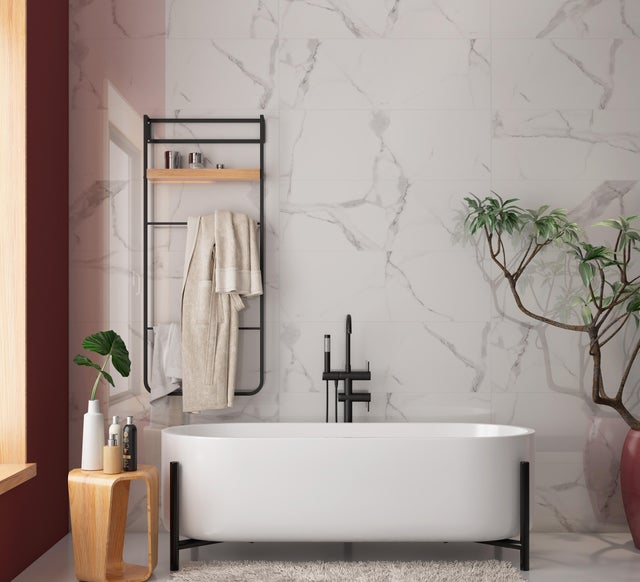 AZULEJO PASTA BLANCA 30X90CM ZERMAT BLANCO BRILLO
