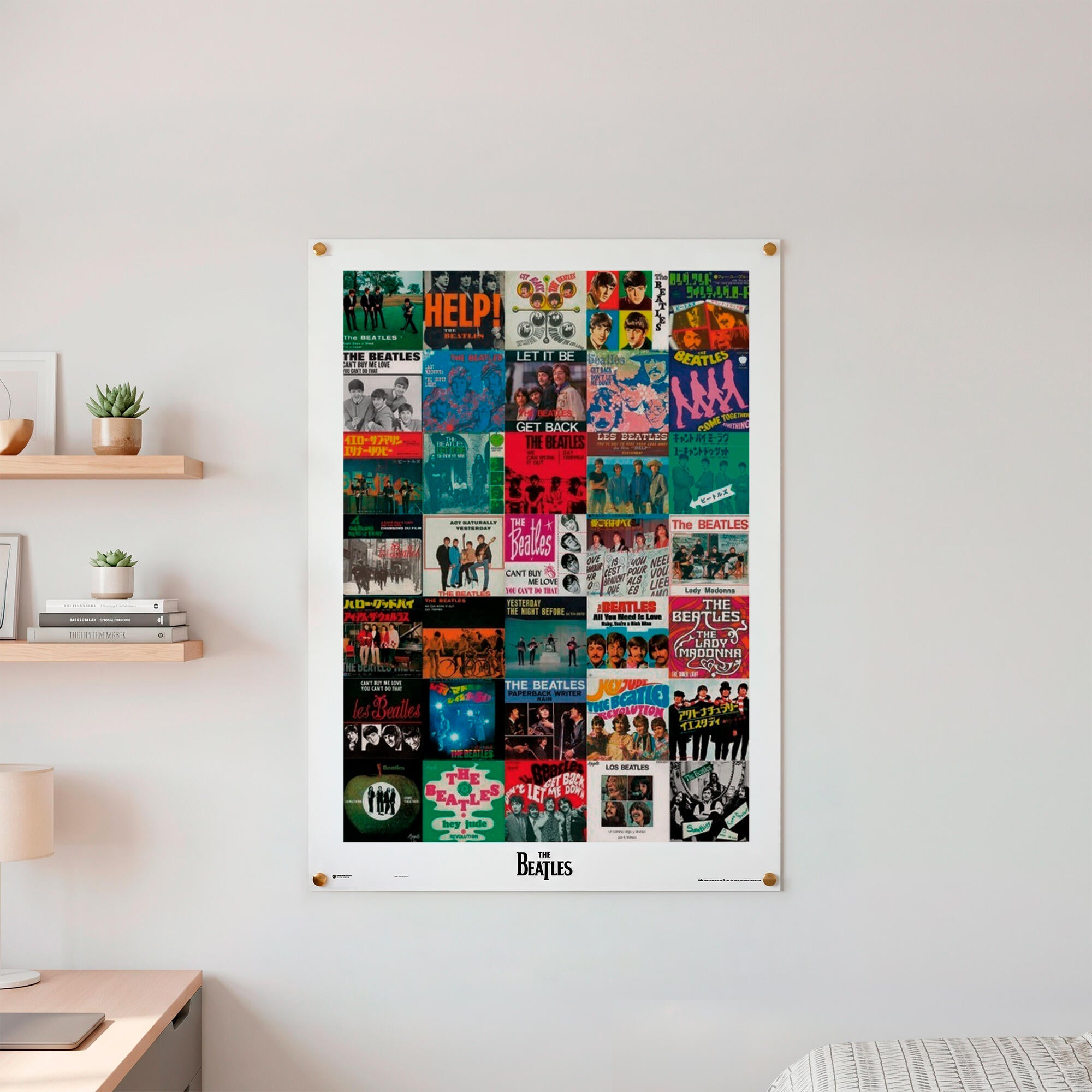 Póster Cine rectangular de 61 x 91.5 cm. Papel The Beatles multicolor - 4