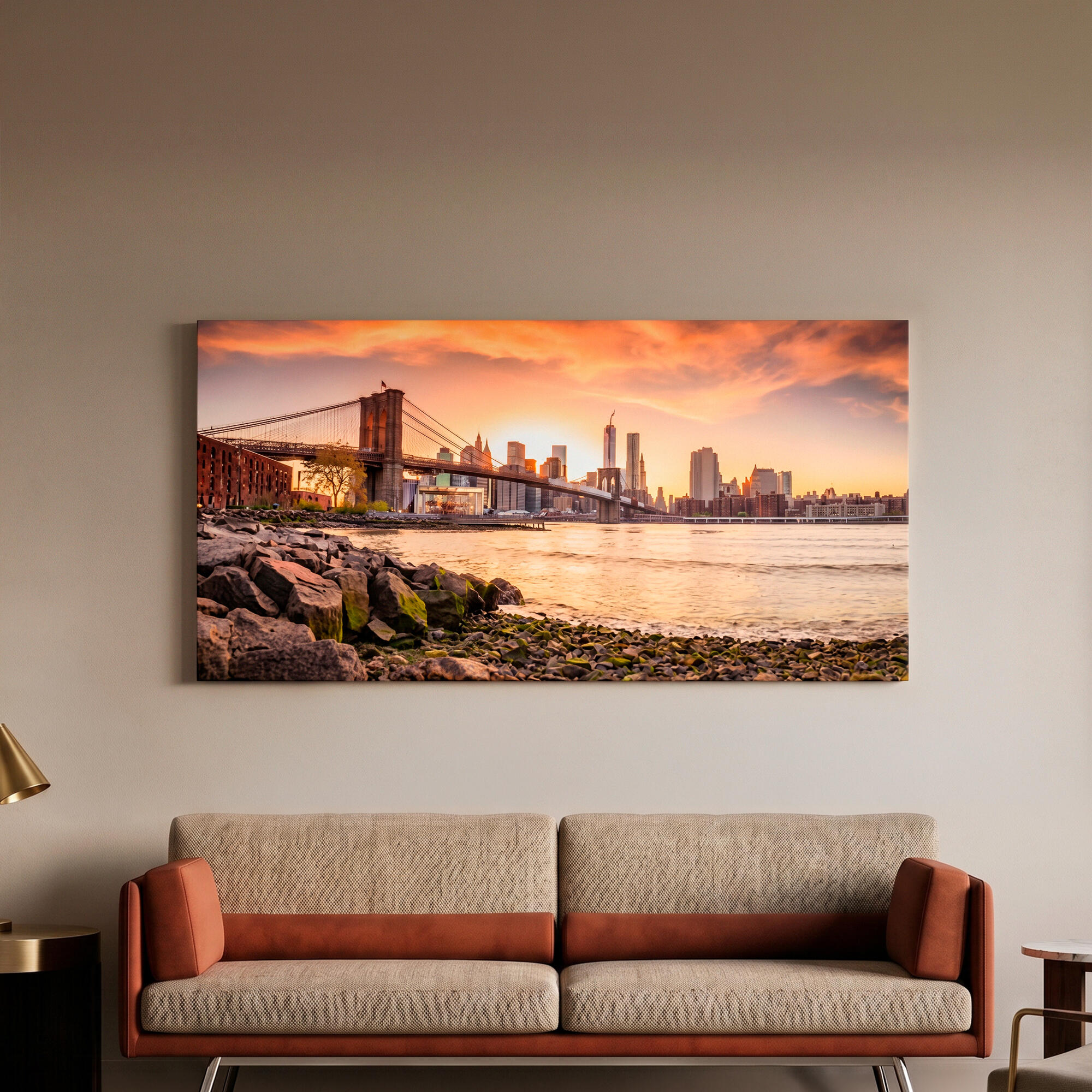 【約30cm】PASTELRIB アートポスター（A4サイズ）#5141 Pintura impresa sin marco Urban city rectangular de 120 x 60 cm