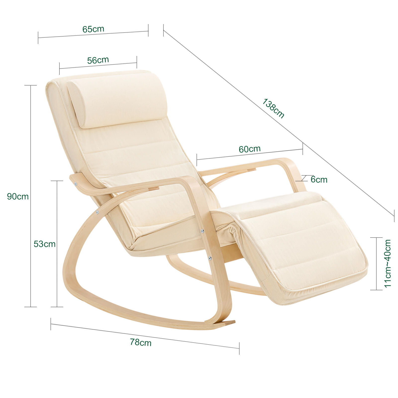  Silla de Relax Mecedora