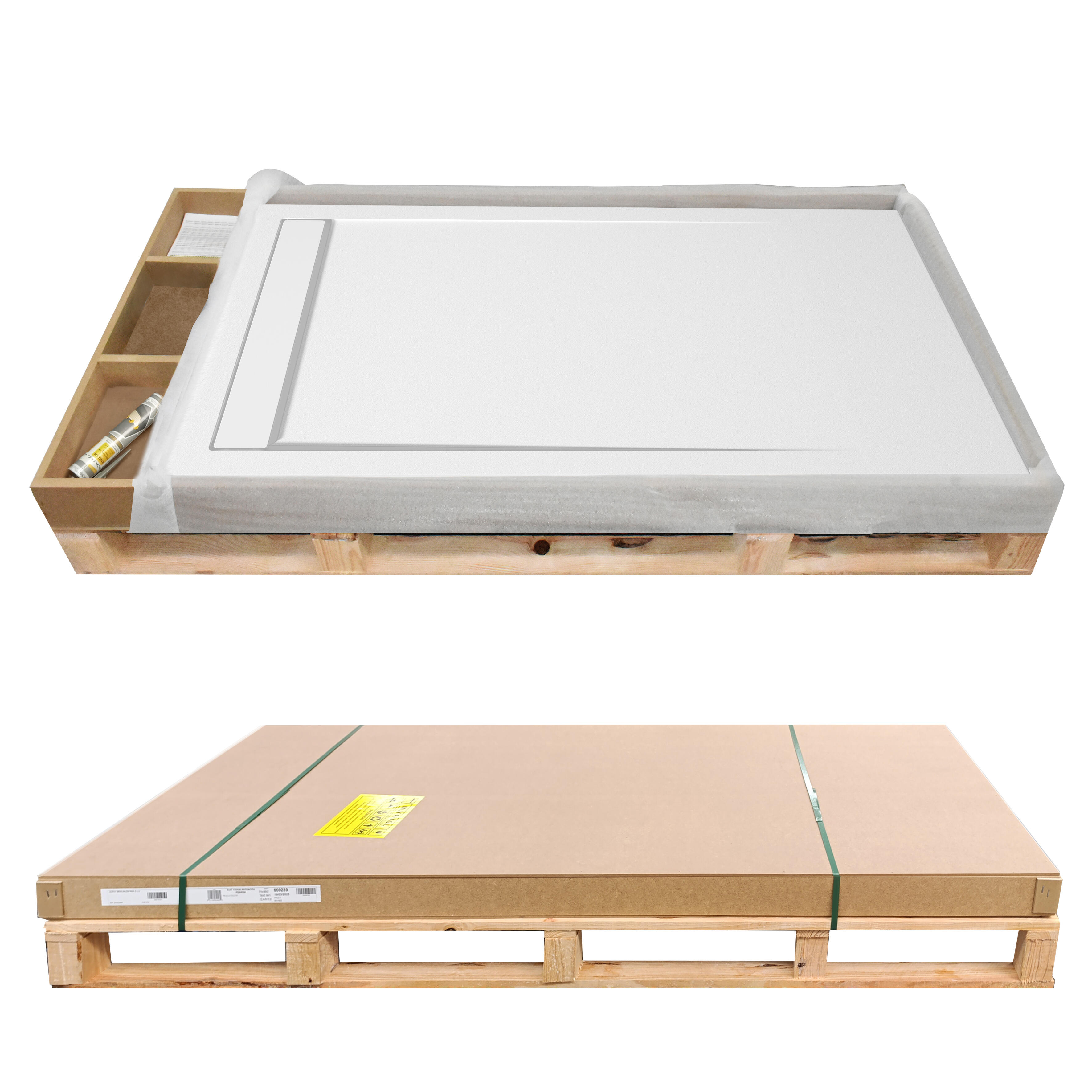 Plato de ducha Suit 120x80 cm blanco - 7