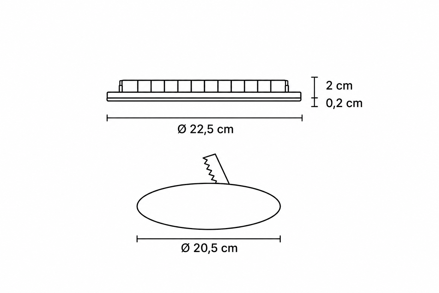 Foco de encastrar com lâmpada LED Downlight Els Banys 1850lm IP20 - 5