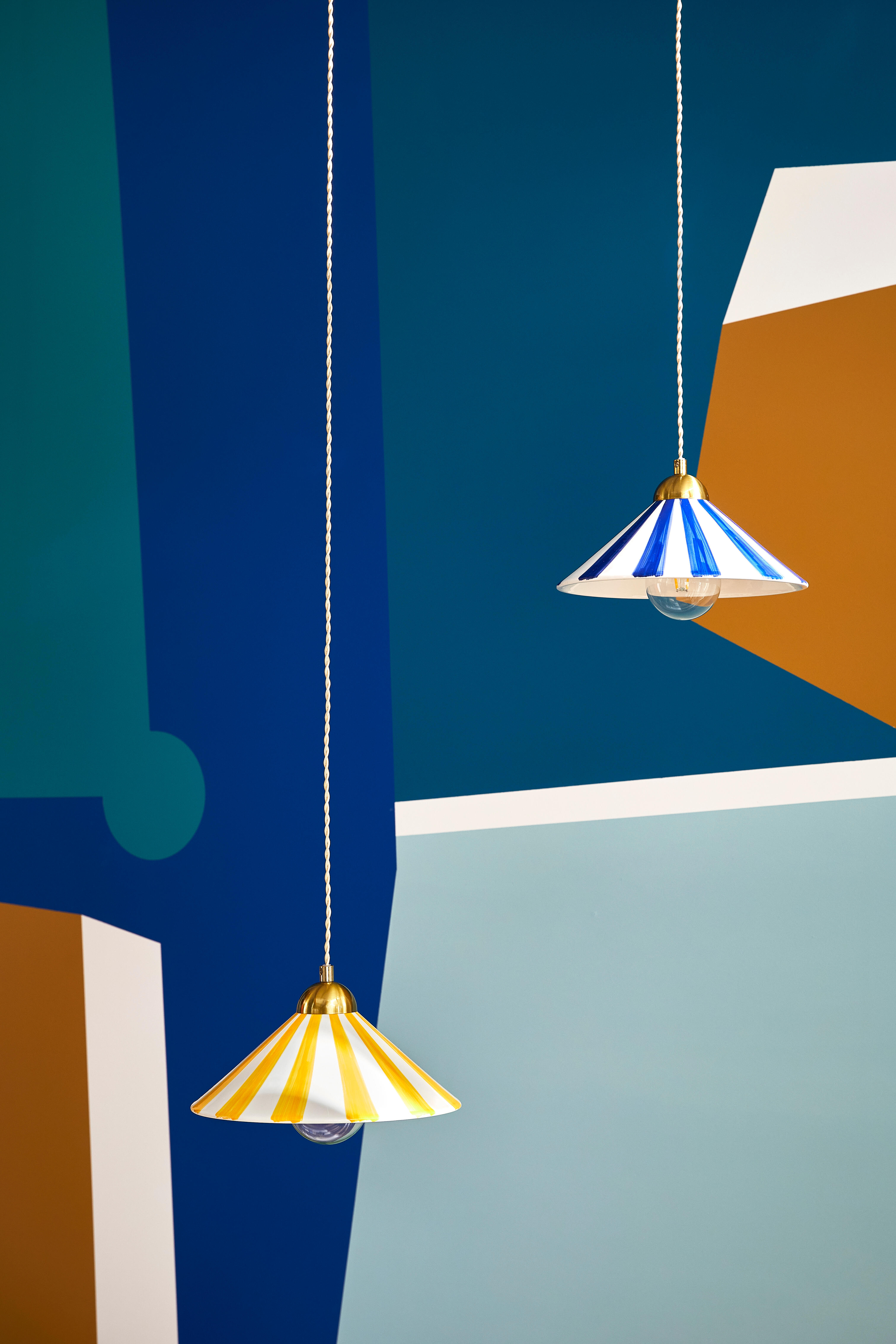 Suspension Praya céramique, jaune, Diam.27 cm, E27 - 4