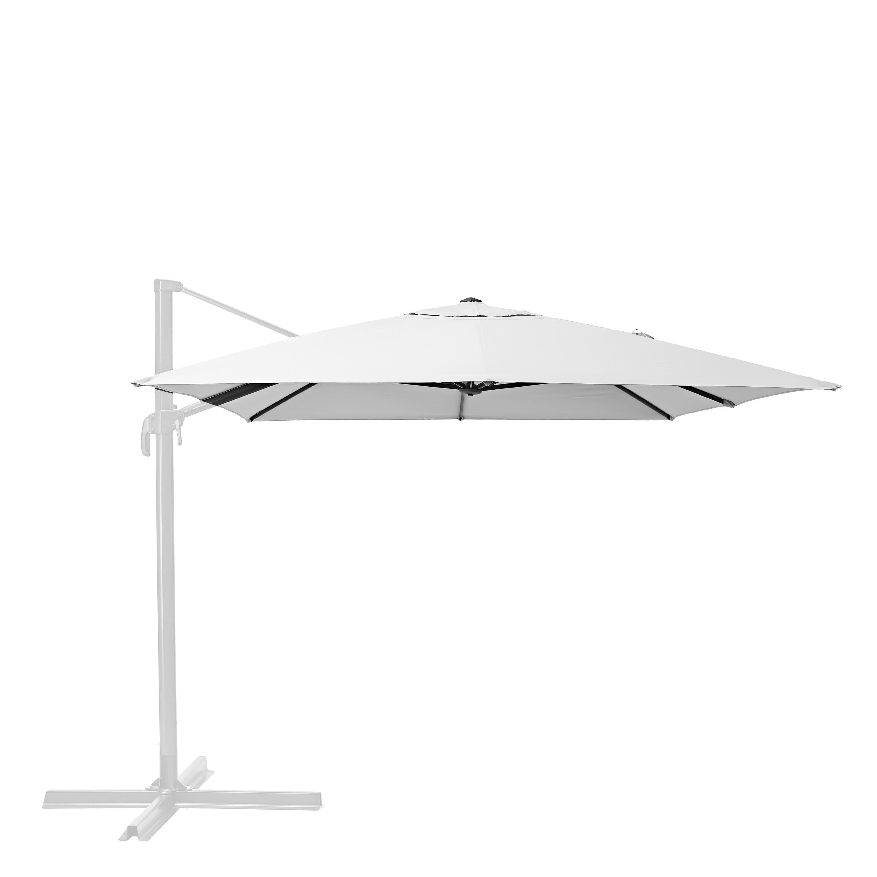 Toile de parasol déporté Aura blanc, L.290 x l.390 cm - 3