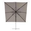 Repuesto toldo parasol excéntrico NATERIAL Sonora LED topo 286x286 cm