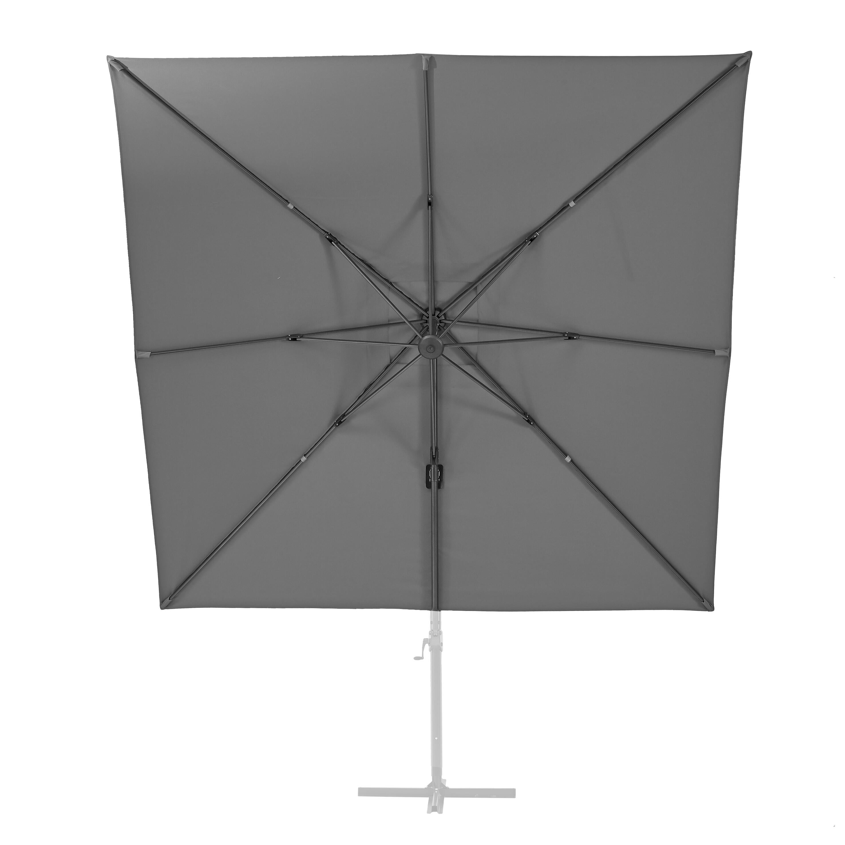 Toldo parasol Aura antracita 286x286 cm - 4