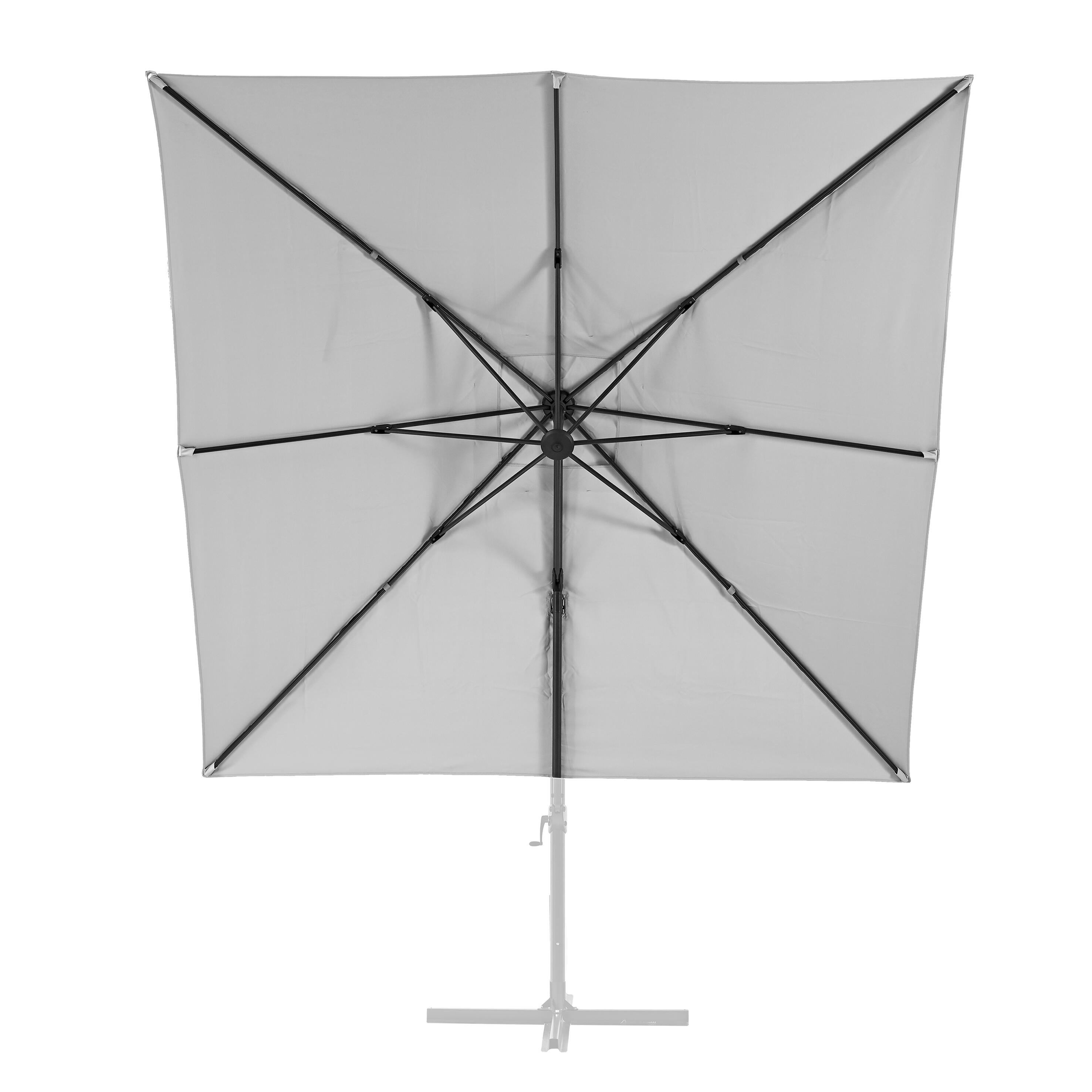 Repuesto toldo parasol excéntrico naterial sonora led blanco 286x286 cm