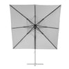 Repuesto toldo parasol excéntrico NATERIAL Sonora LED blanco 286x286 cm