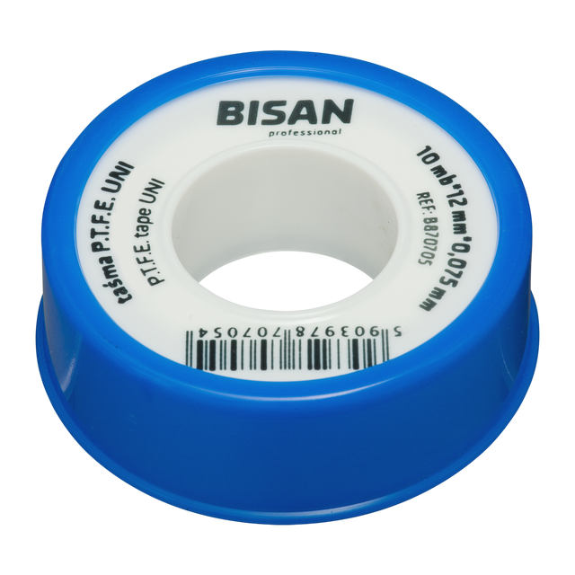 Taśma teflonowa do wody 12 mm/10 mb BISAN