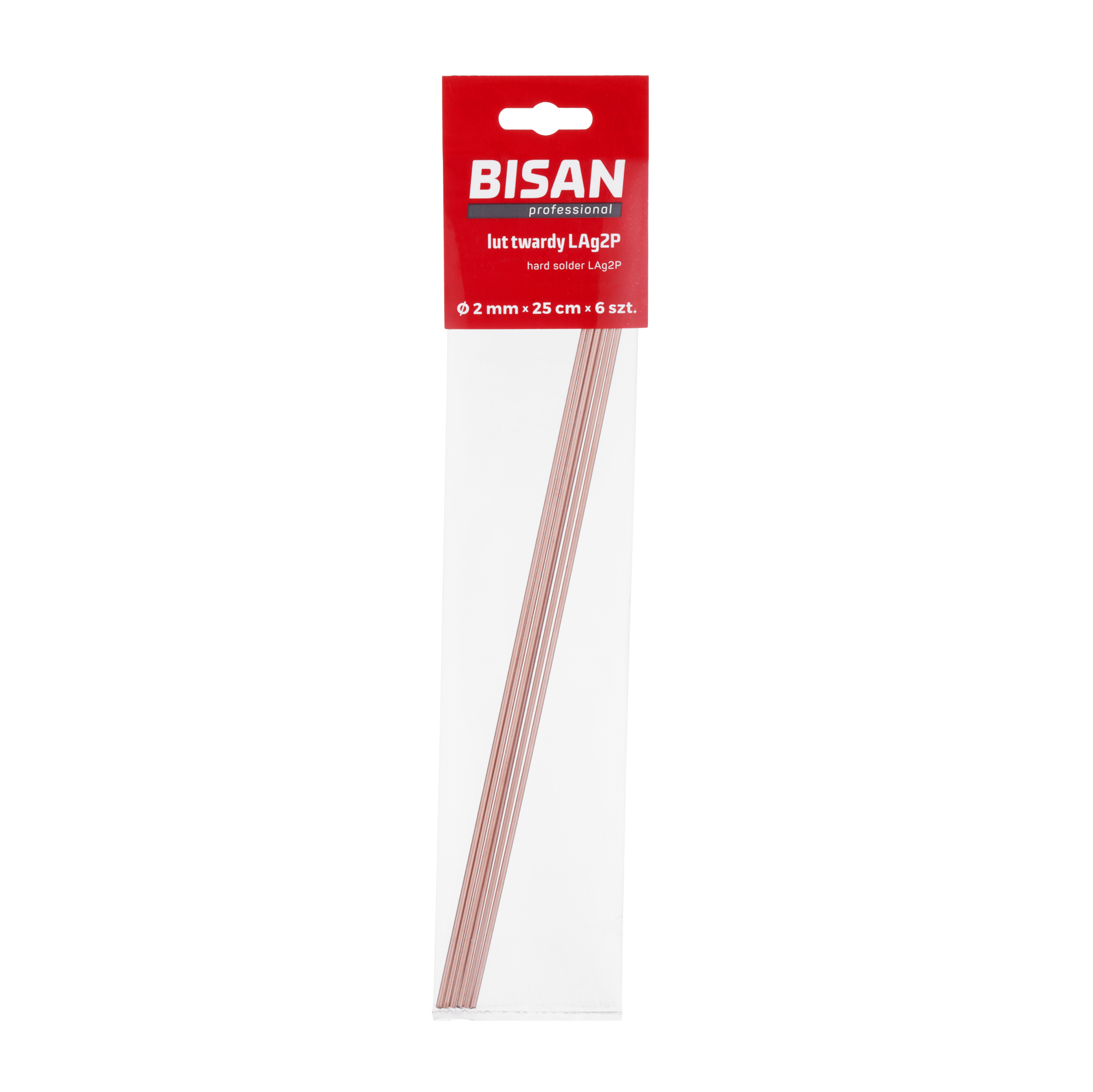Lut twardy fosforowo-srebny 2 mm 6SZT BISAN