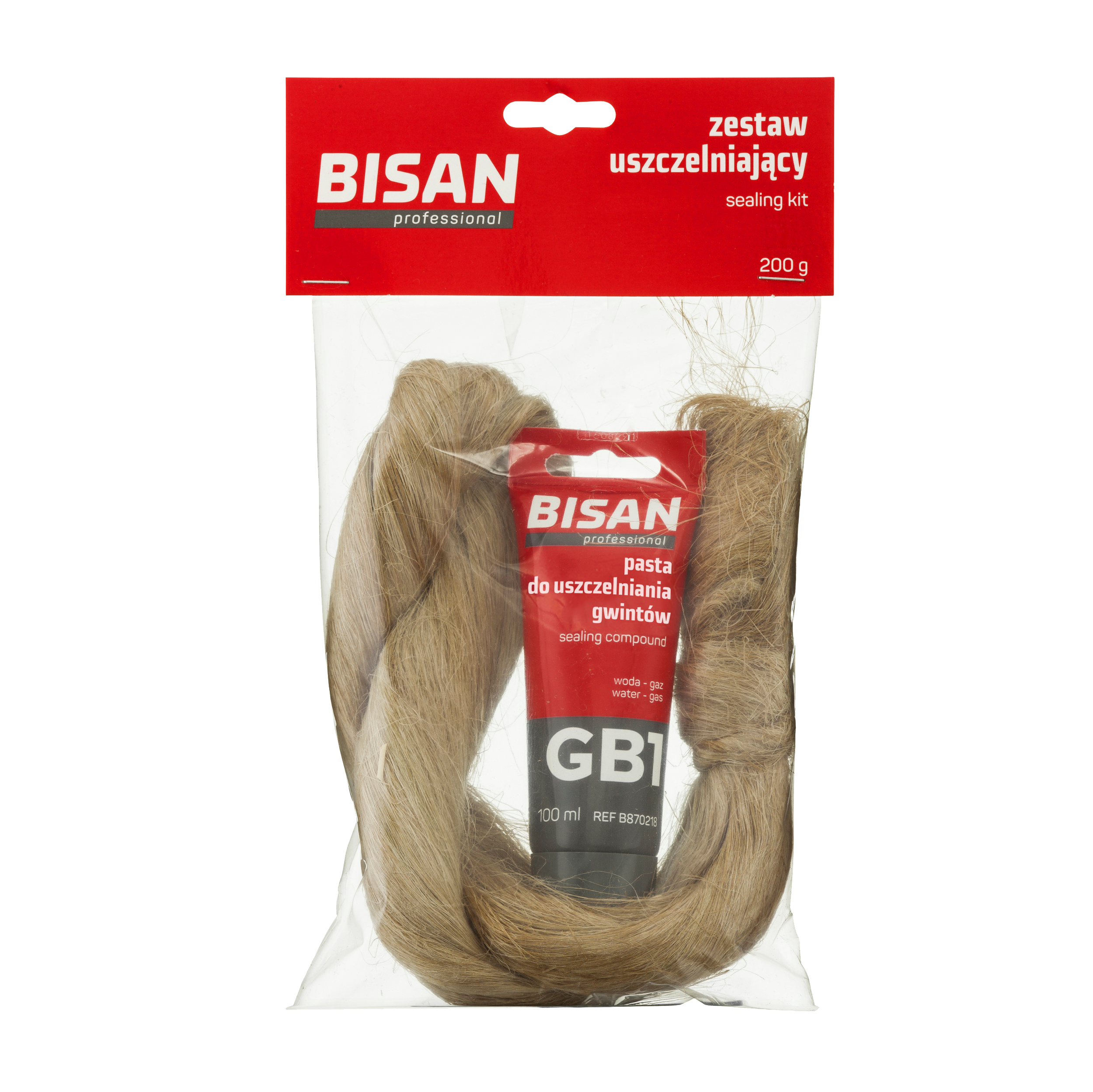 Zestaw uszczelniający 200 g PASTA + PAKUŁY BISAN