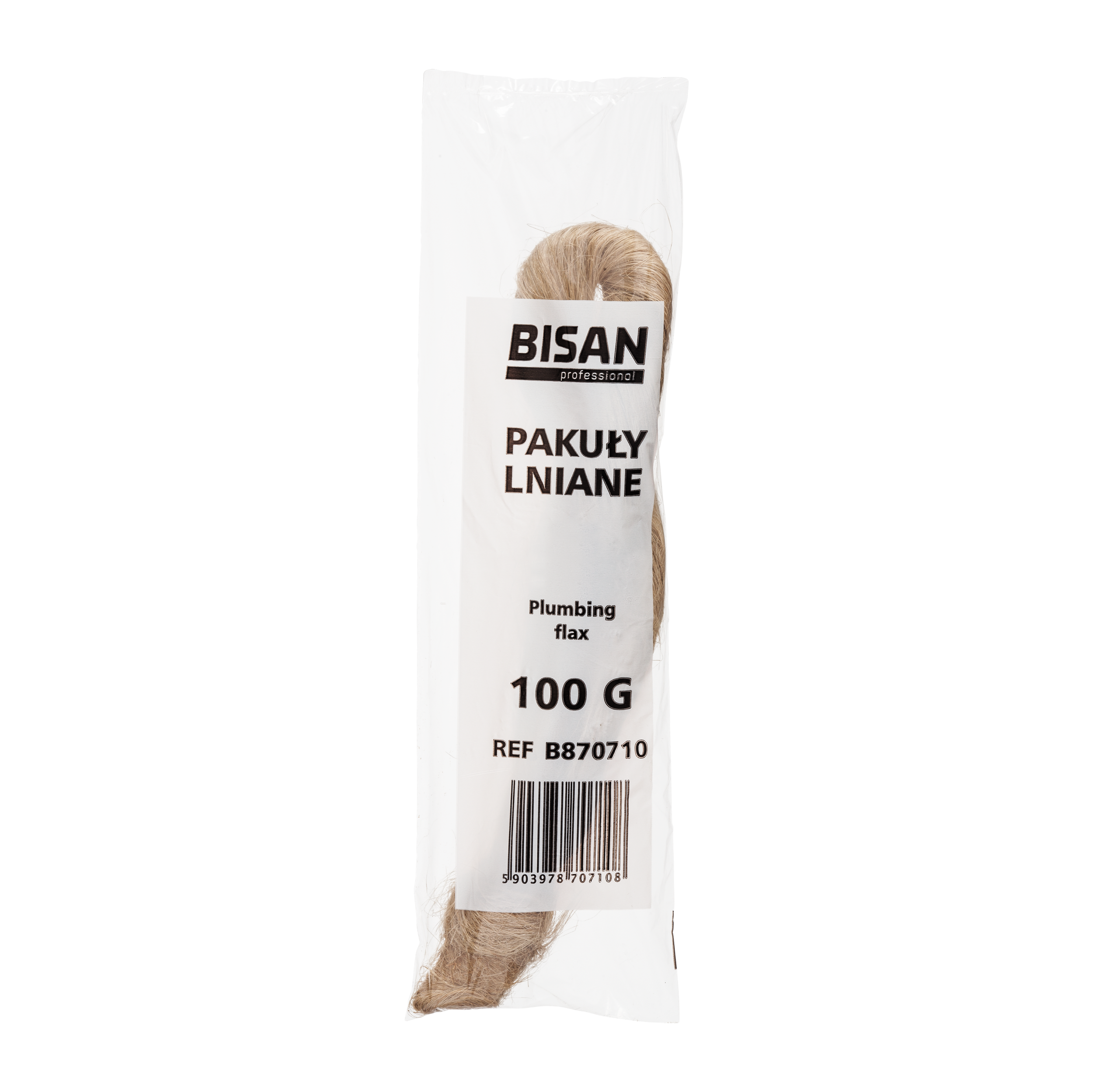 Pakuły lniane warkocz 100 g BISAN