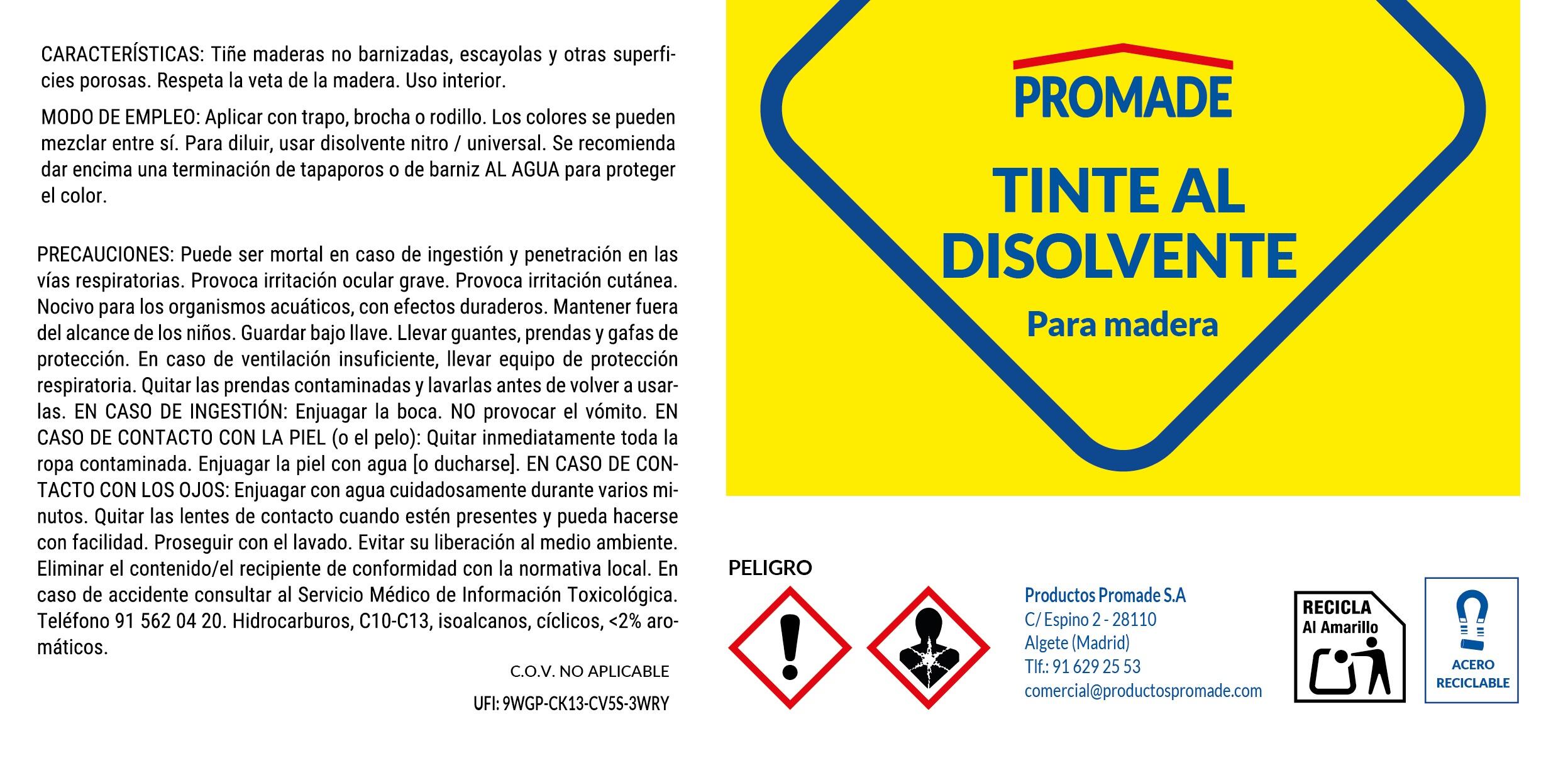 Tinte al disolvente cerezo 0,375L - 7