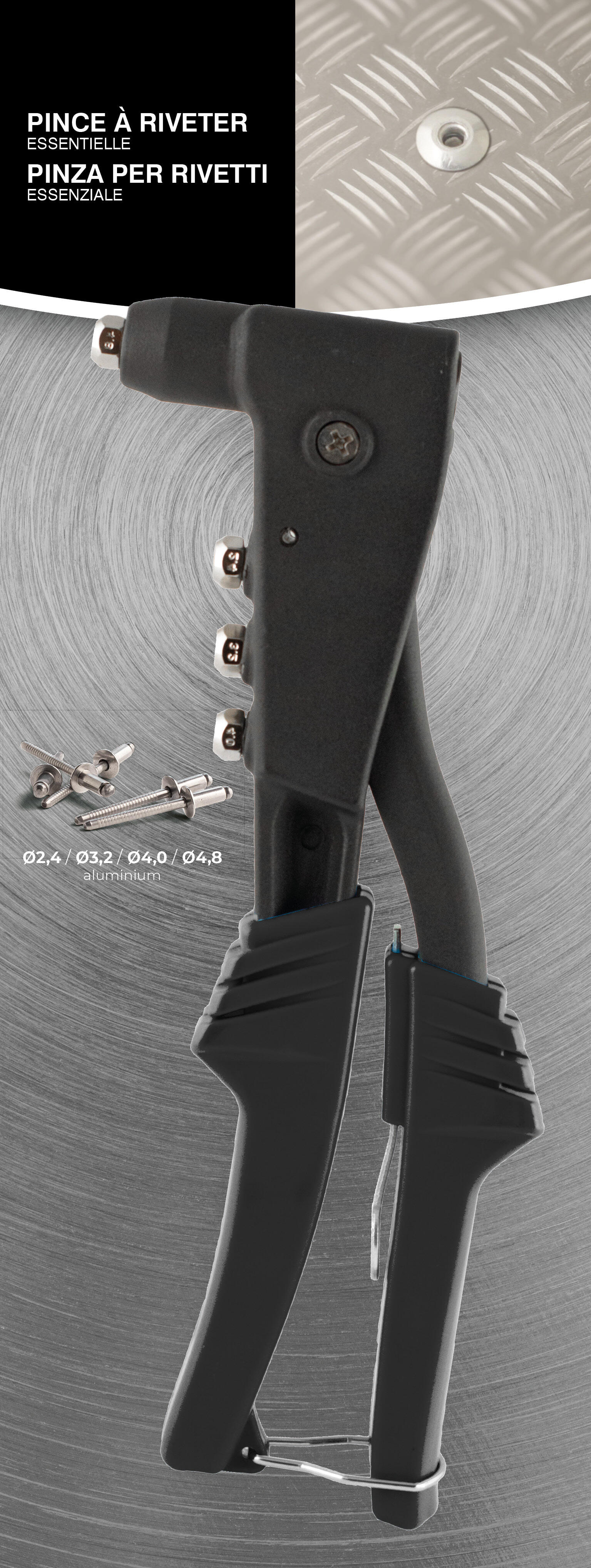 Pinza rivettatrice SCELL-IT 660019 rivetto normale - 3