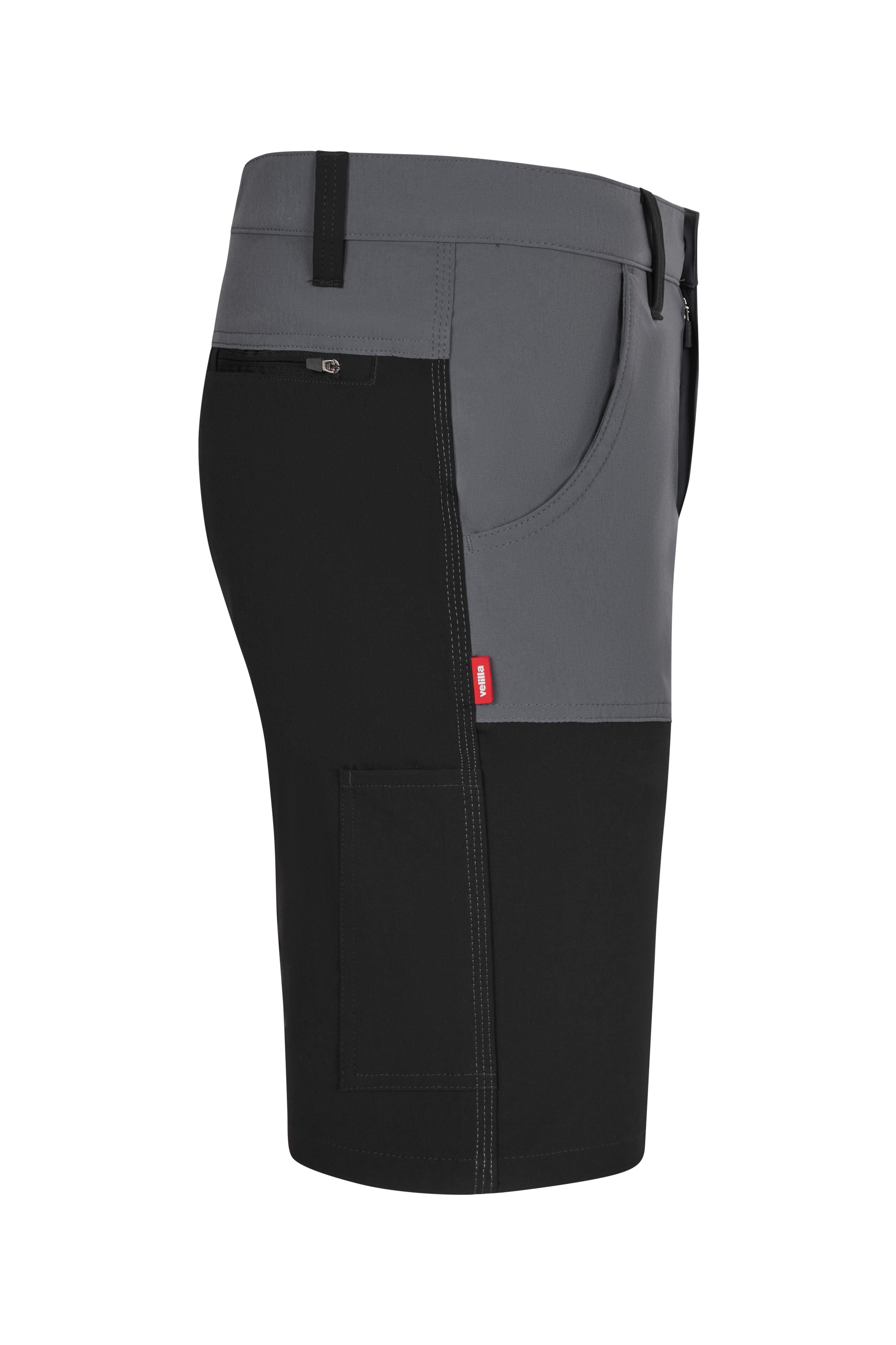 BERMUDA MULTIBOLSILLOS ELASTICA GR/NGR TALLA S VELILLA 103032SOB - 4