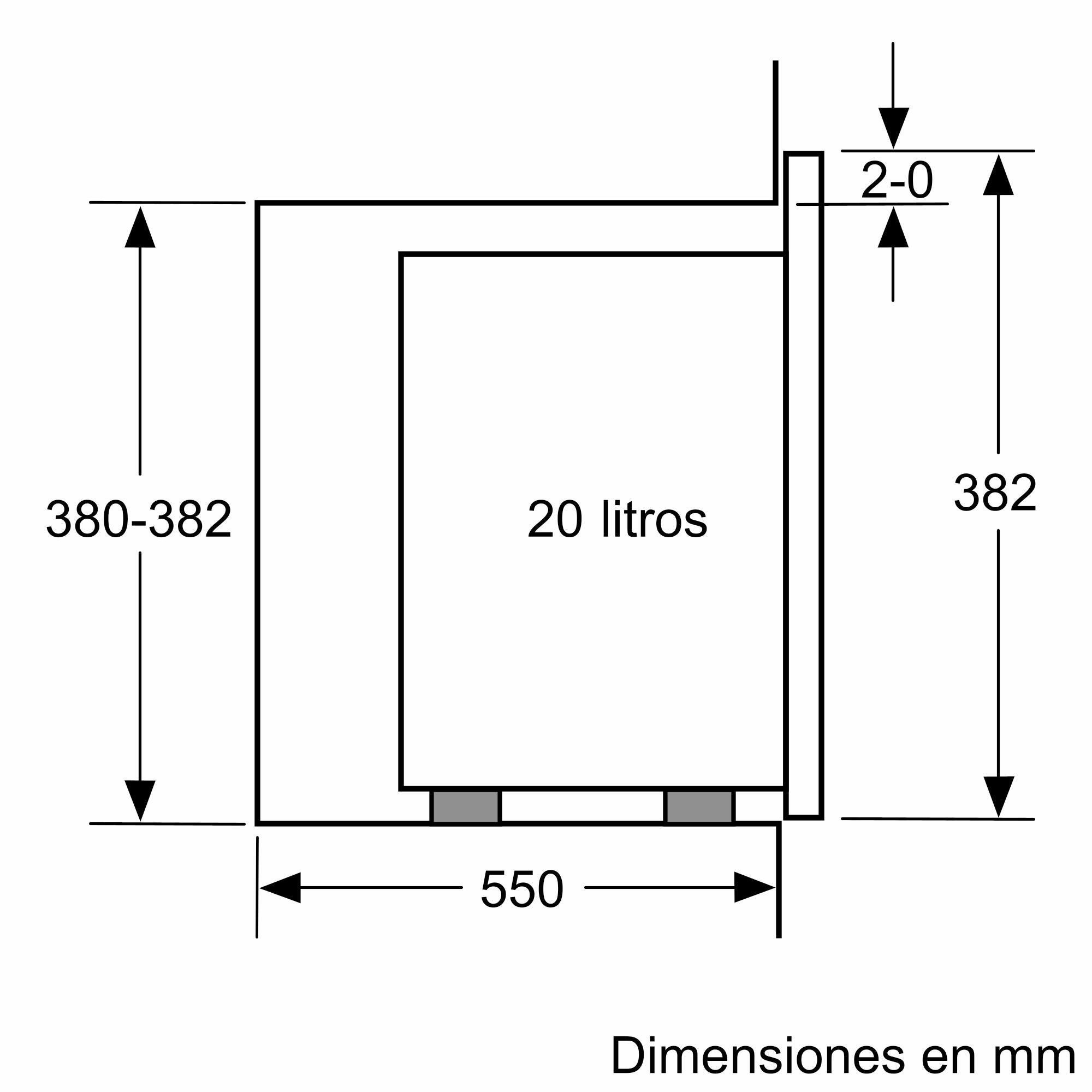 Microondas con grill integrable BALAY 3CG5172N2 20L 800W negro - 6