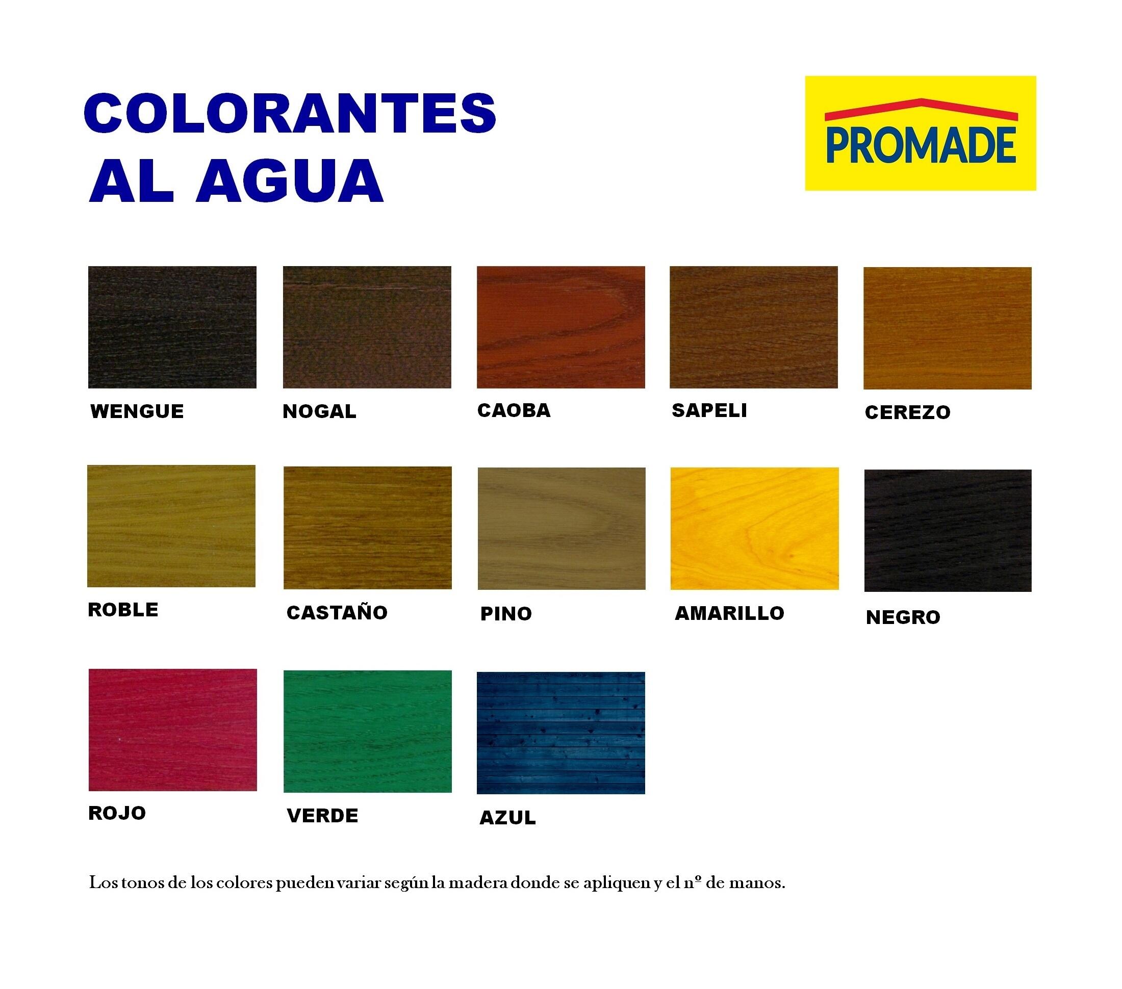 Tinte para madera al agua rojo 0.125L PROMADE - 5