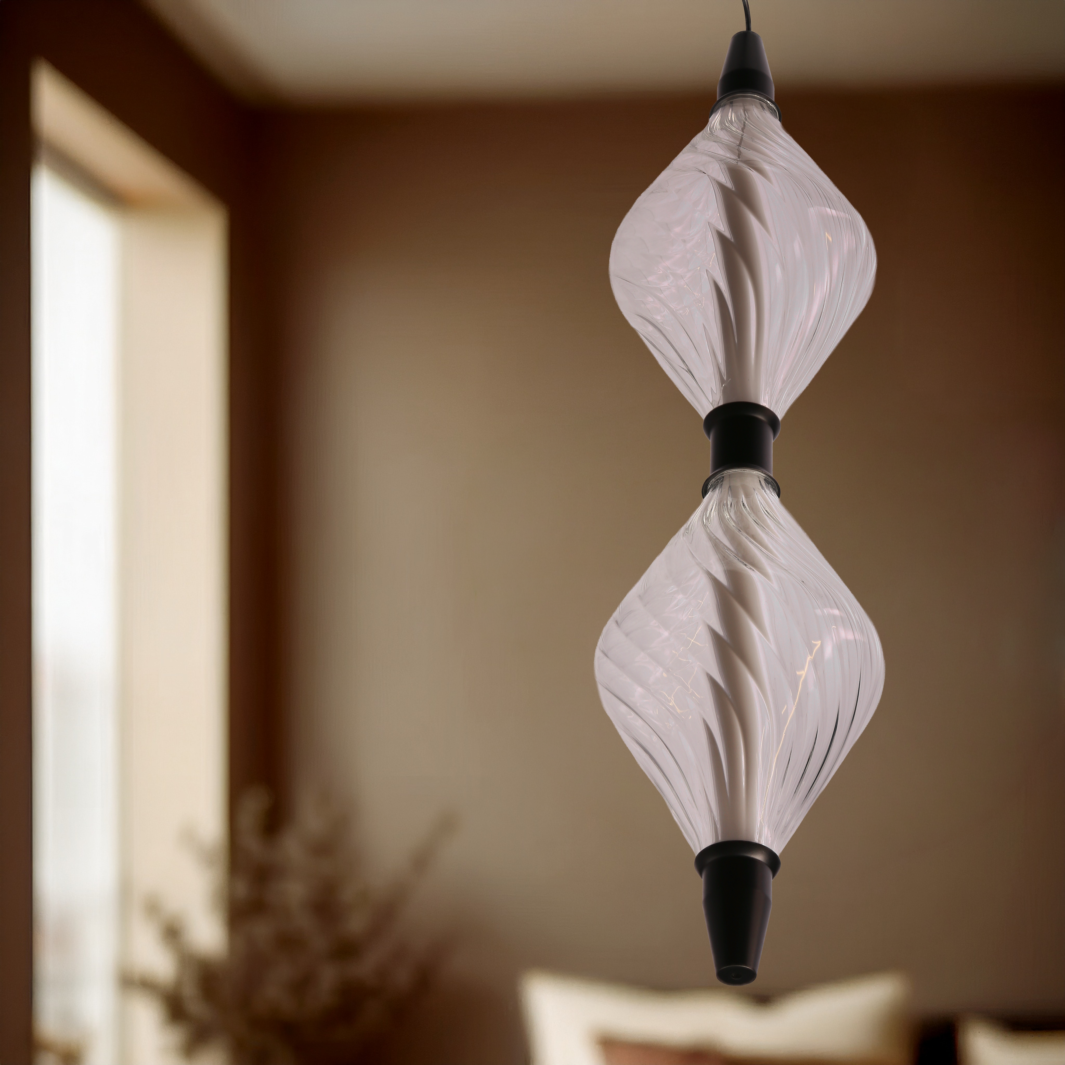 Lampa wisząca Vita LED 700 lm 7.5W barwa ciepła czarno-biała Candellux