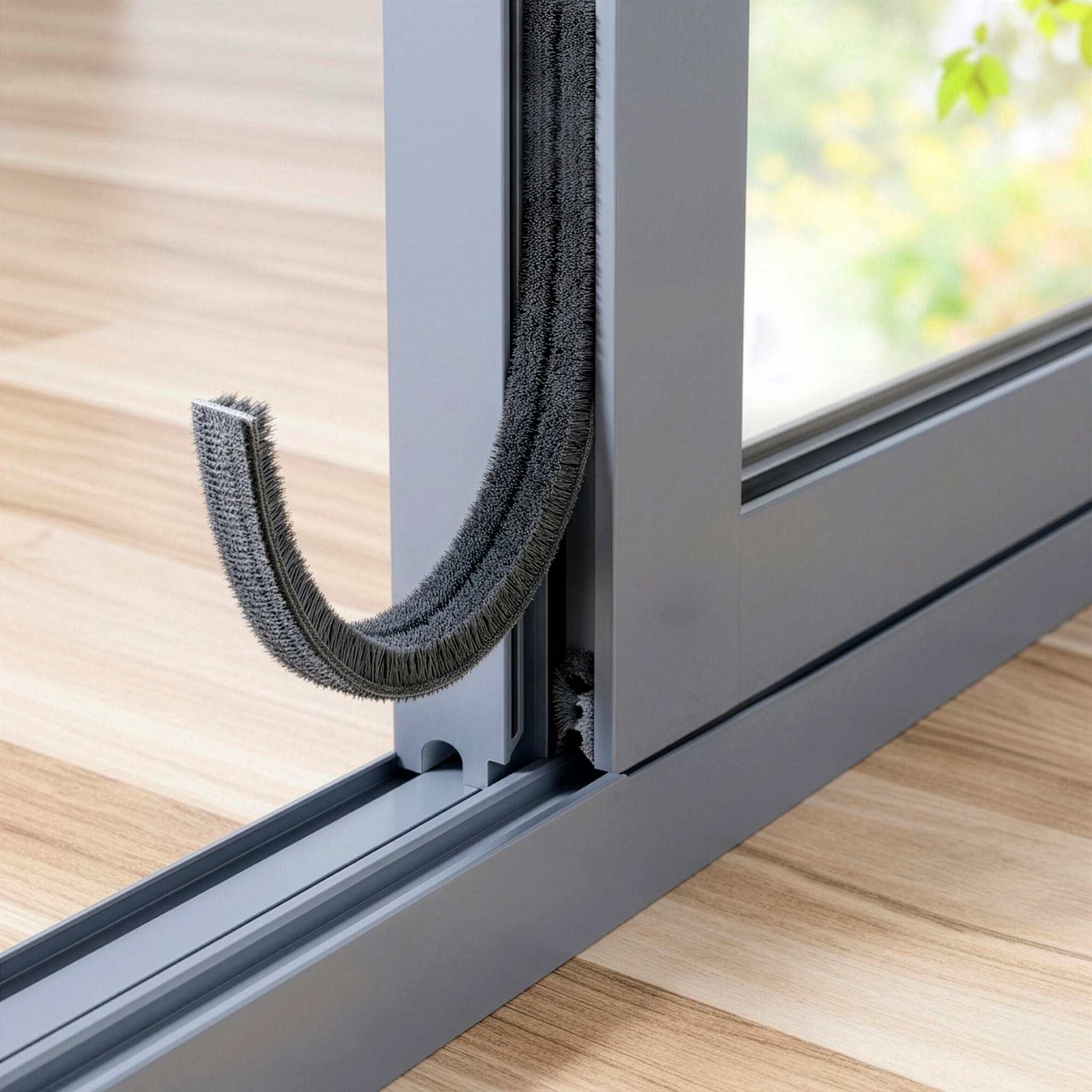 Burlete para ventanas TESA tesamoll perfil V en color gris, 4 mm de anchura x 5 m de longitud. Perfil junta V. Recortable. Tipo de instalación encolado. - 5