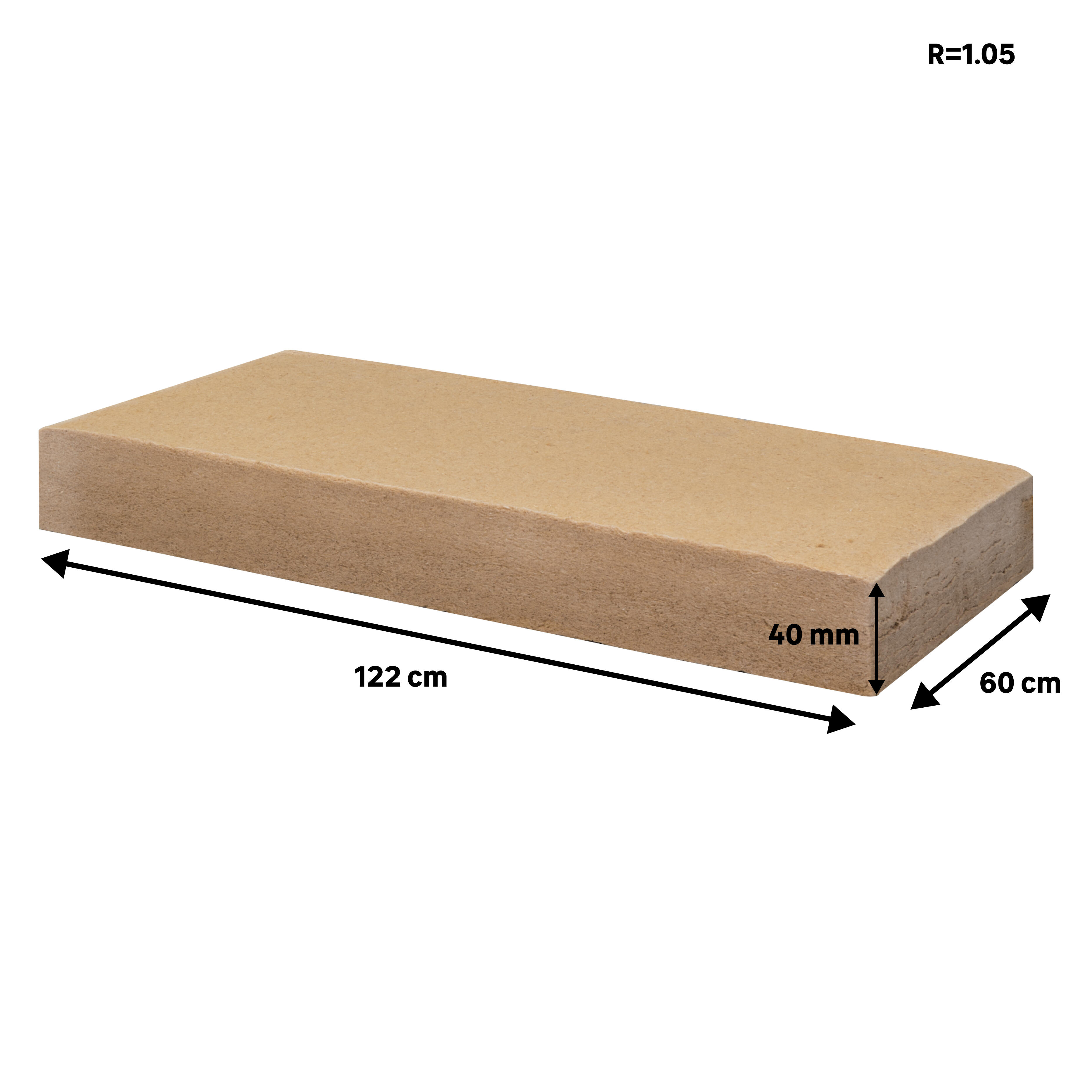 15 panneaux isolants en fibre de bois ISOVER Flex 40, Ep.40mm, 1.22x0.60m, R1.05 - 2