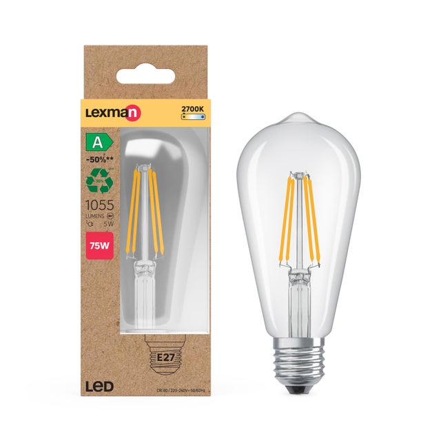 Żarówka LED E27 7.8 W 1055 lm Ciepła biel Lexman