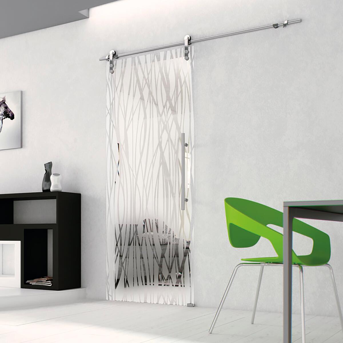 Anta per porta scorrevole Liane in cristallo L 76 x H 215 cm sp.10 mm sinistra - 2