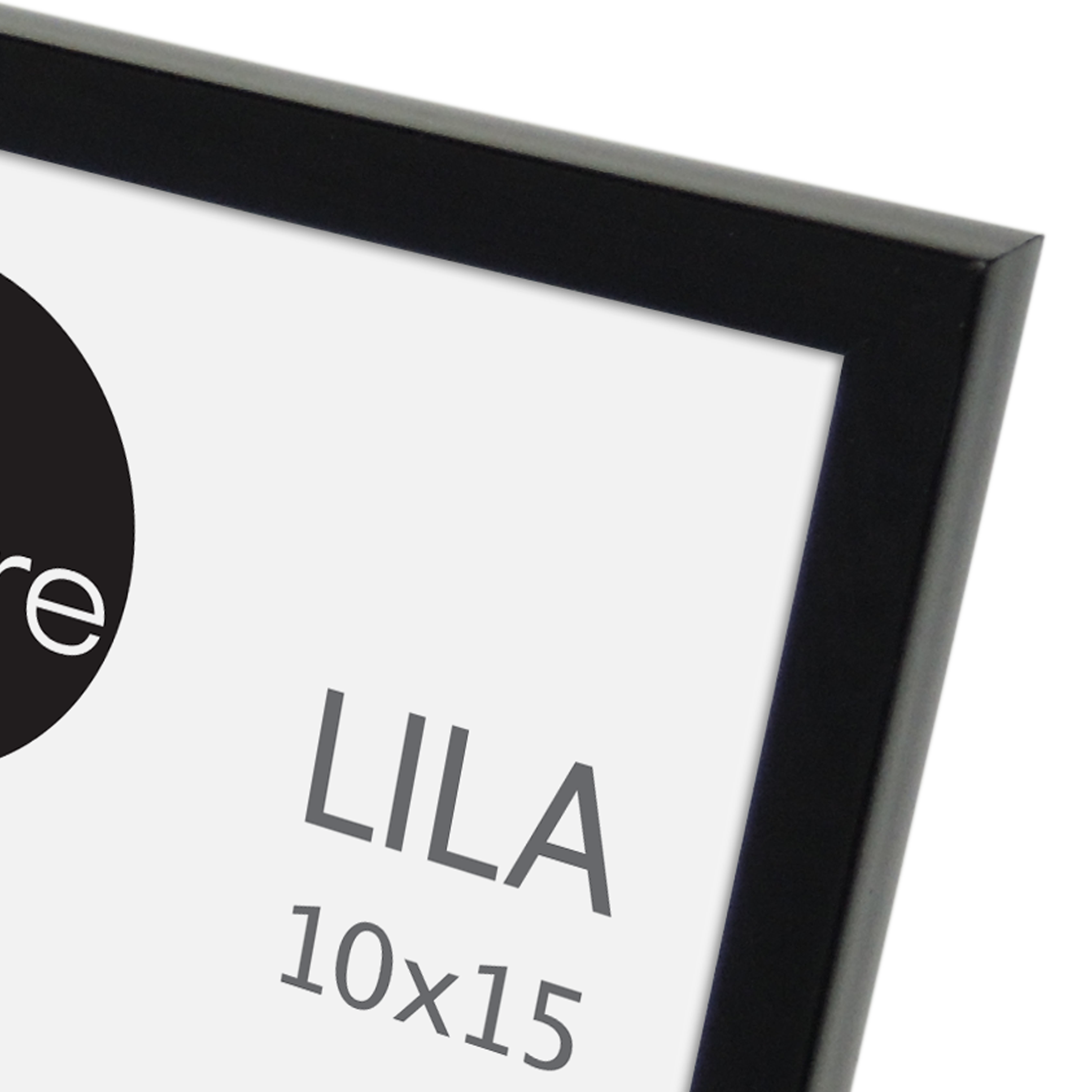 Cadre Lila, H.15 x l.10 cm noir, INSPIRE - 9