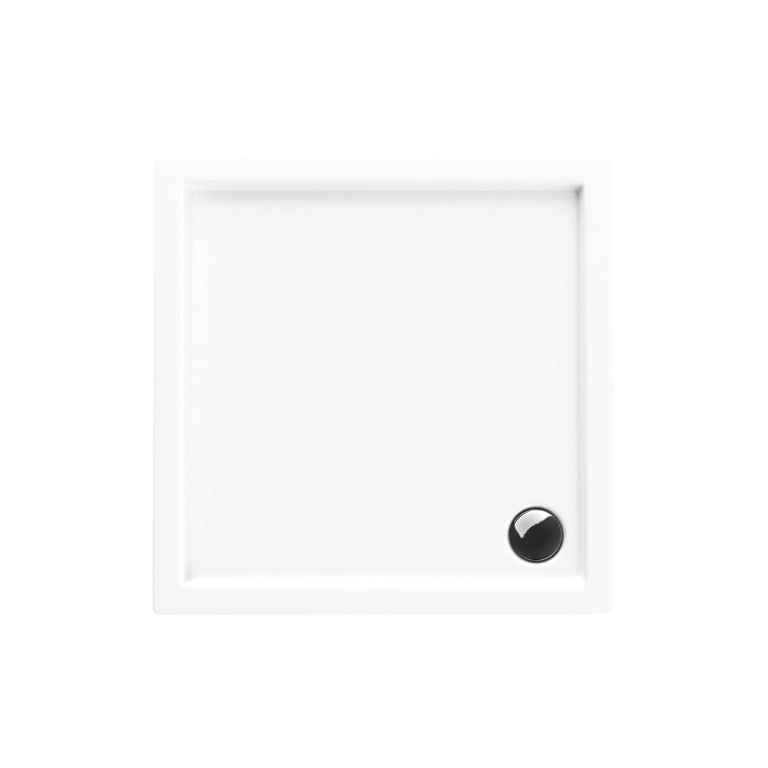 Brodzik kwadratowy Sensea Ipsilon 80 × 80 x 5 cm biały gładki - 6