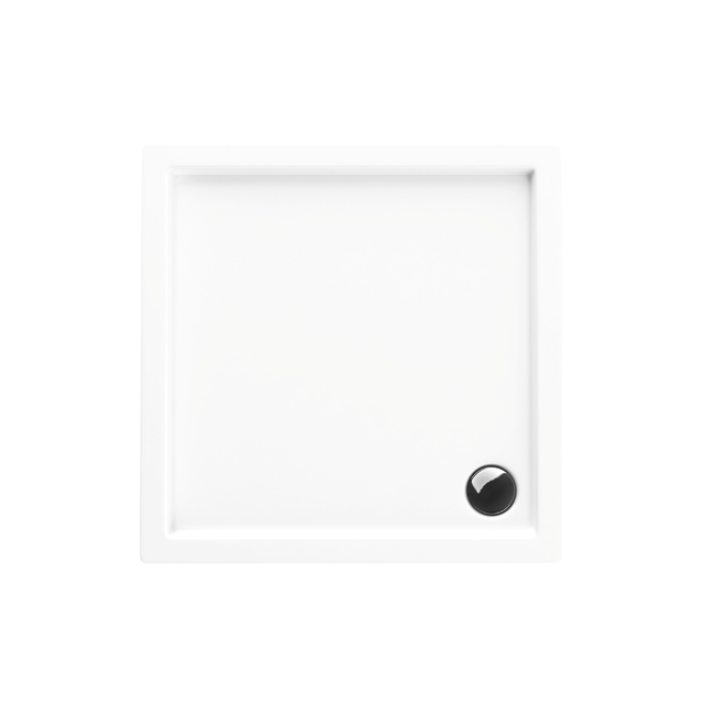 Brodzik kwadratowy Sensea Ipsilon 90 × 90 x 5 cm biały gładki