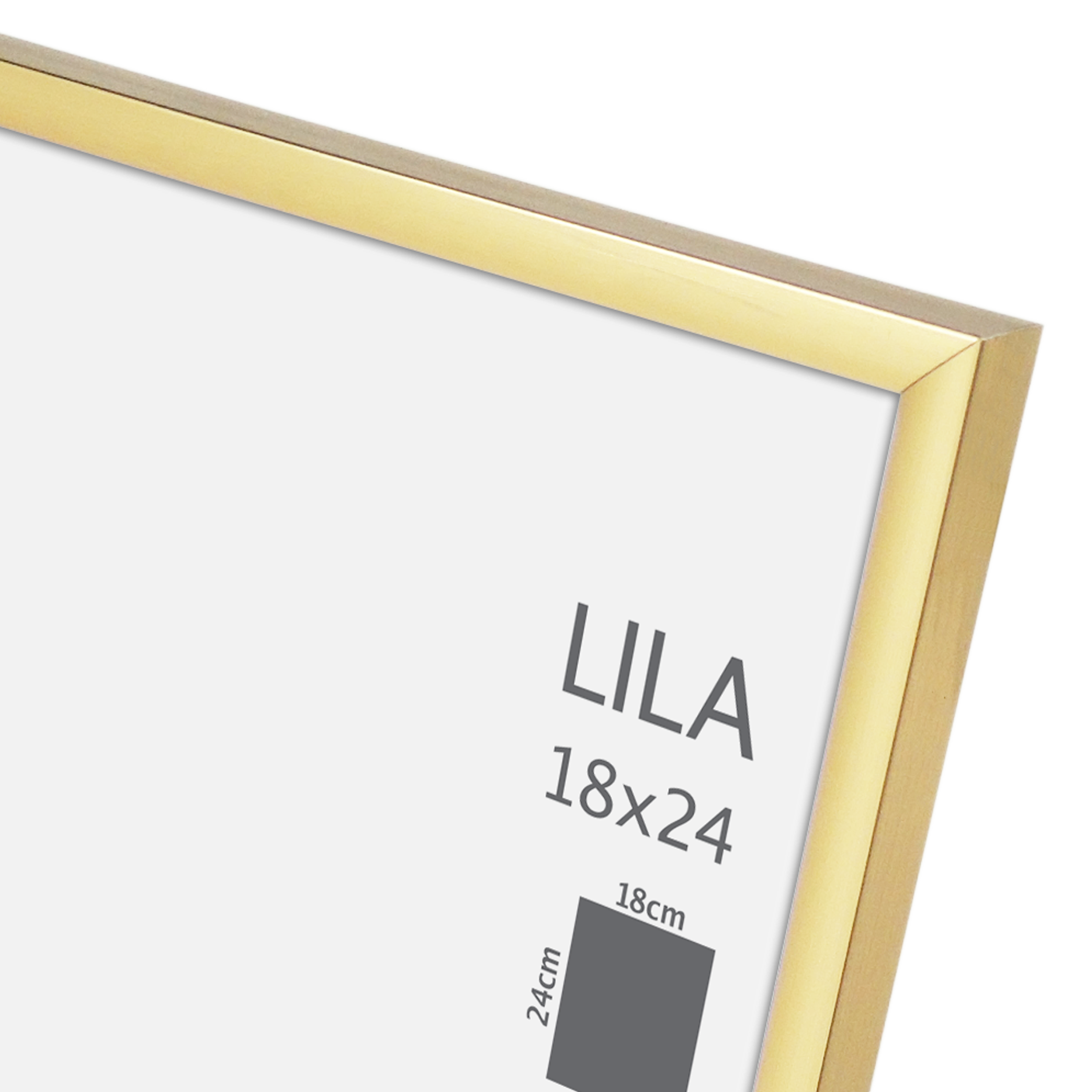 Cadre Lila, H.24 x l.18 cm doré, INSPIRE - 7