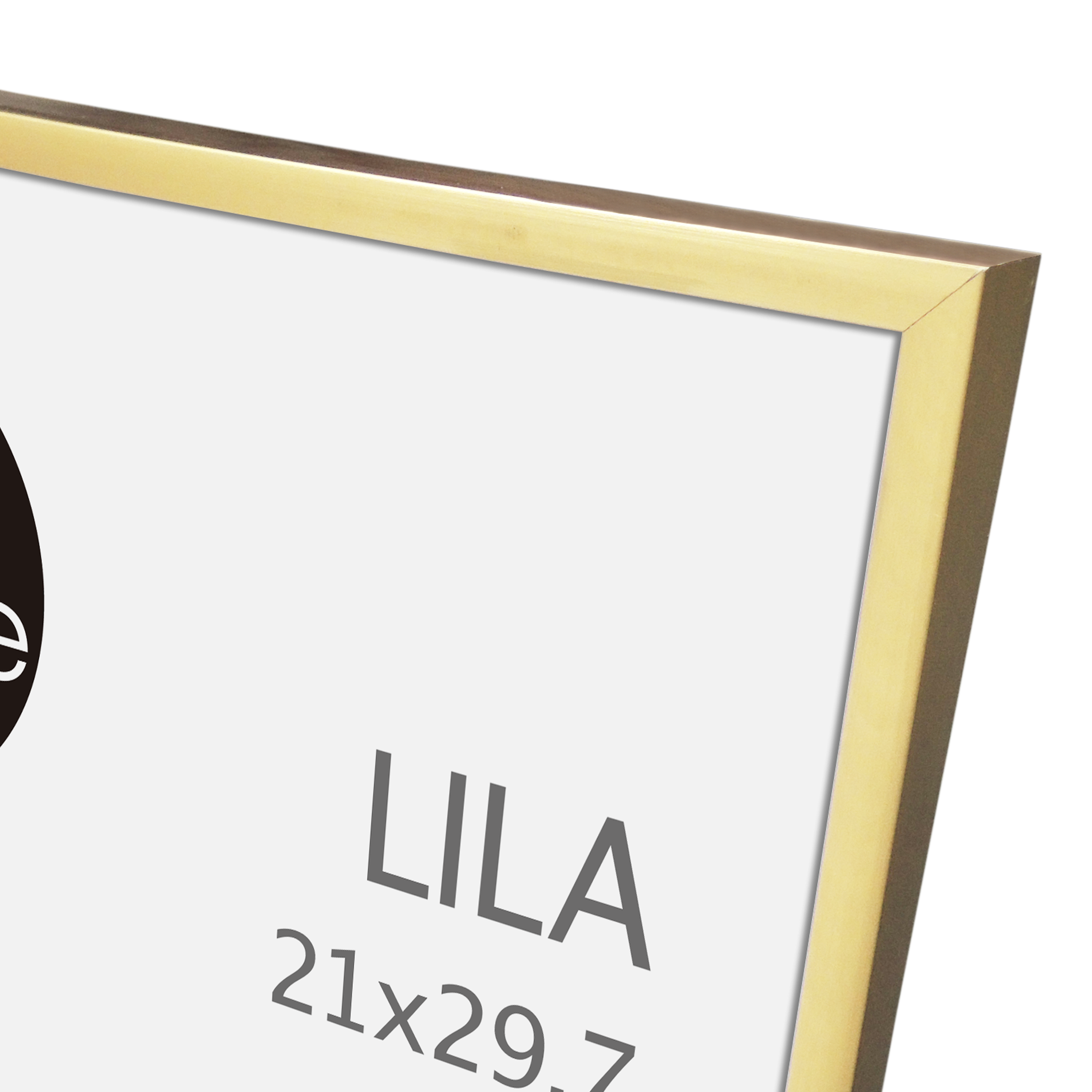 Cadre Lila, H.29.7 x l.21 cm doré, INSPIRE - 10