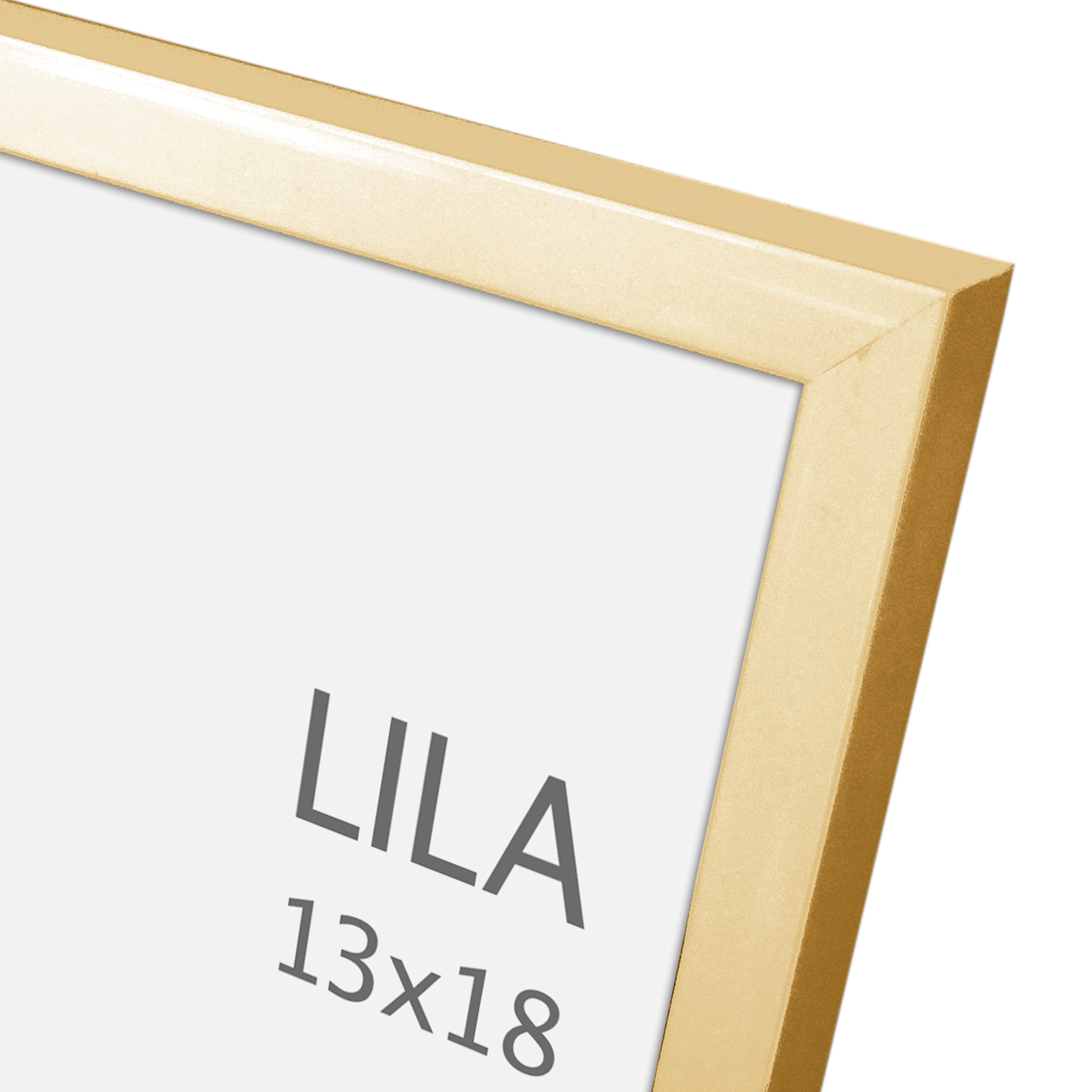 Cadre Lila, H.18 x l.13 cm doré, INSPIRE - 8