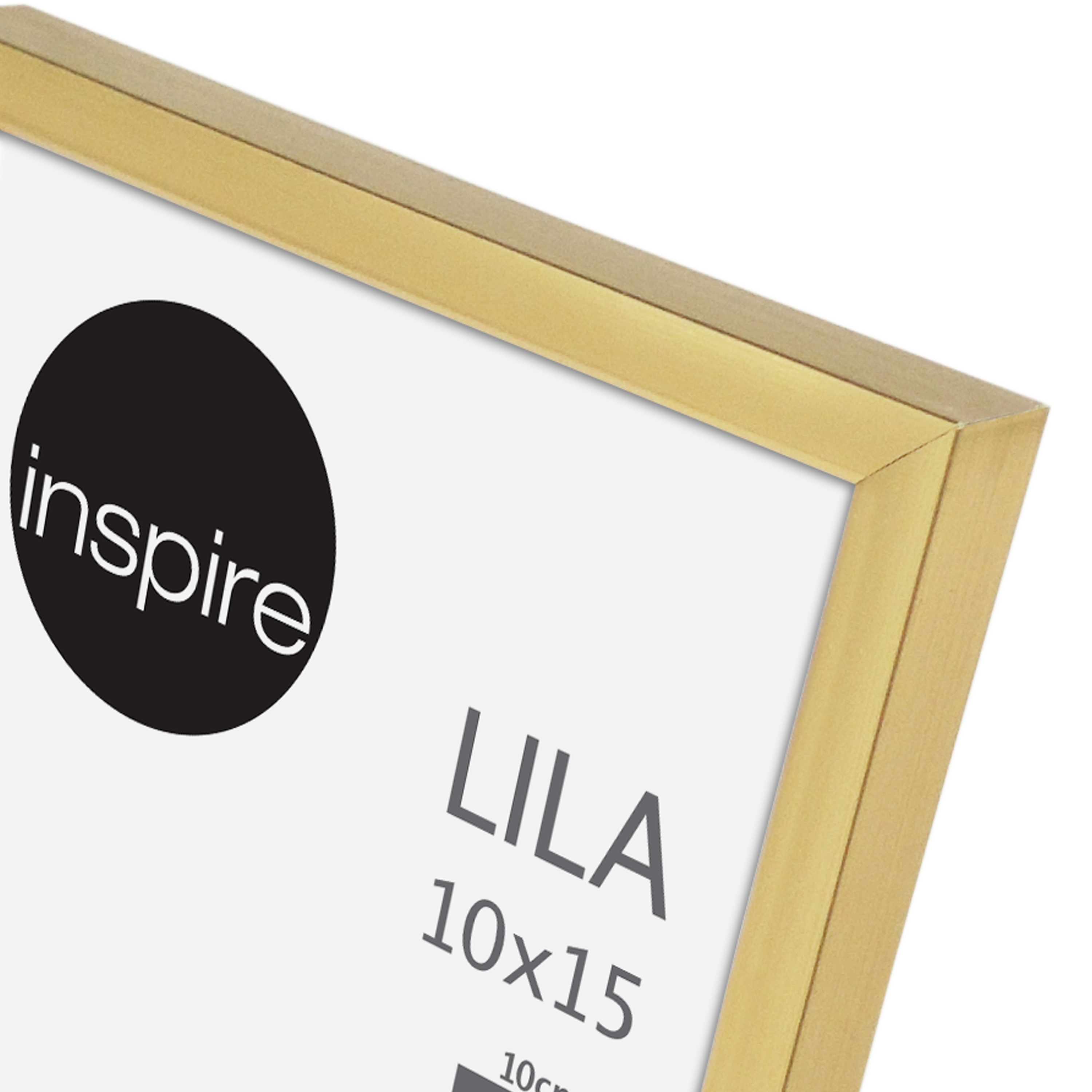Cadre Lila, H.15 x l.10 cm doré, INSPIRE - 2