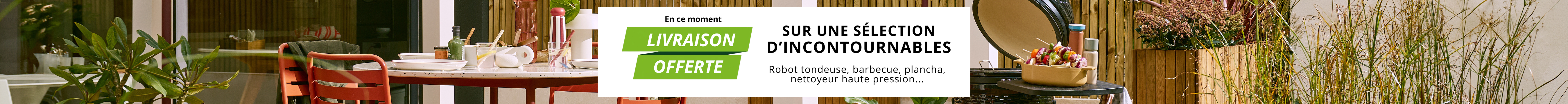 livraison offerte jardin