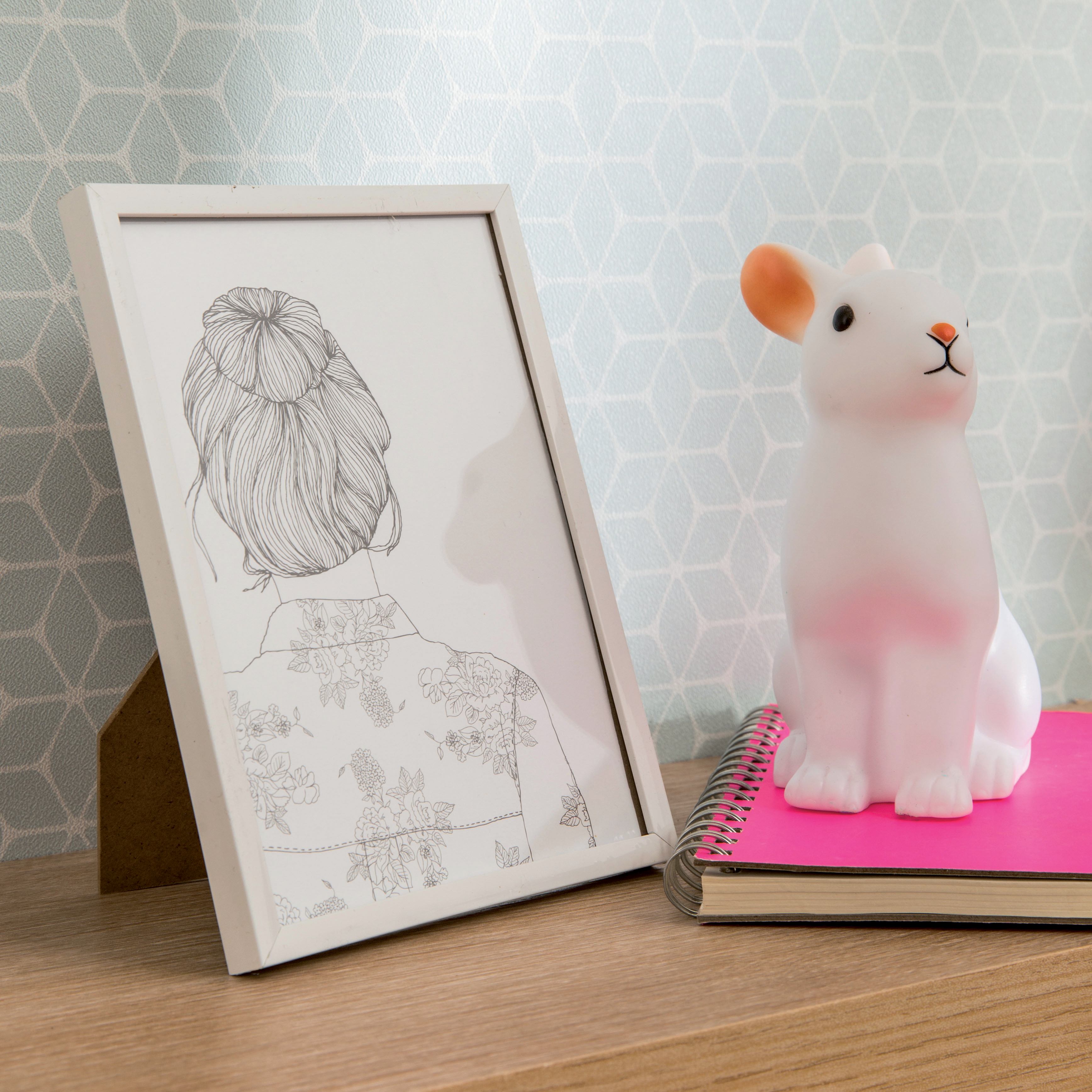 Moldura Lila 18 x 24 cm pvc branco Inspire - 3