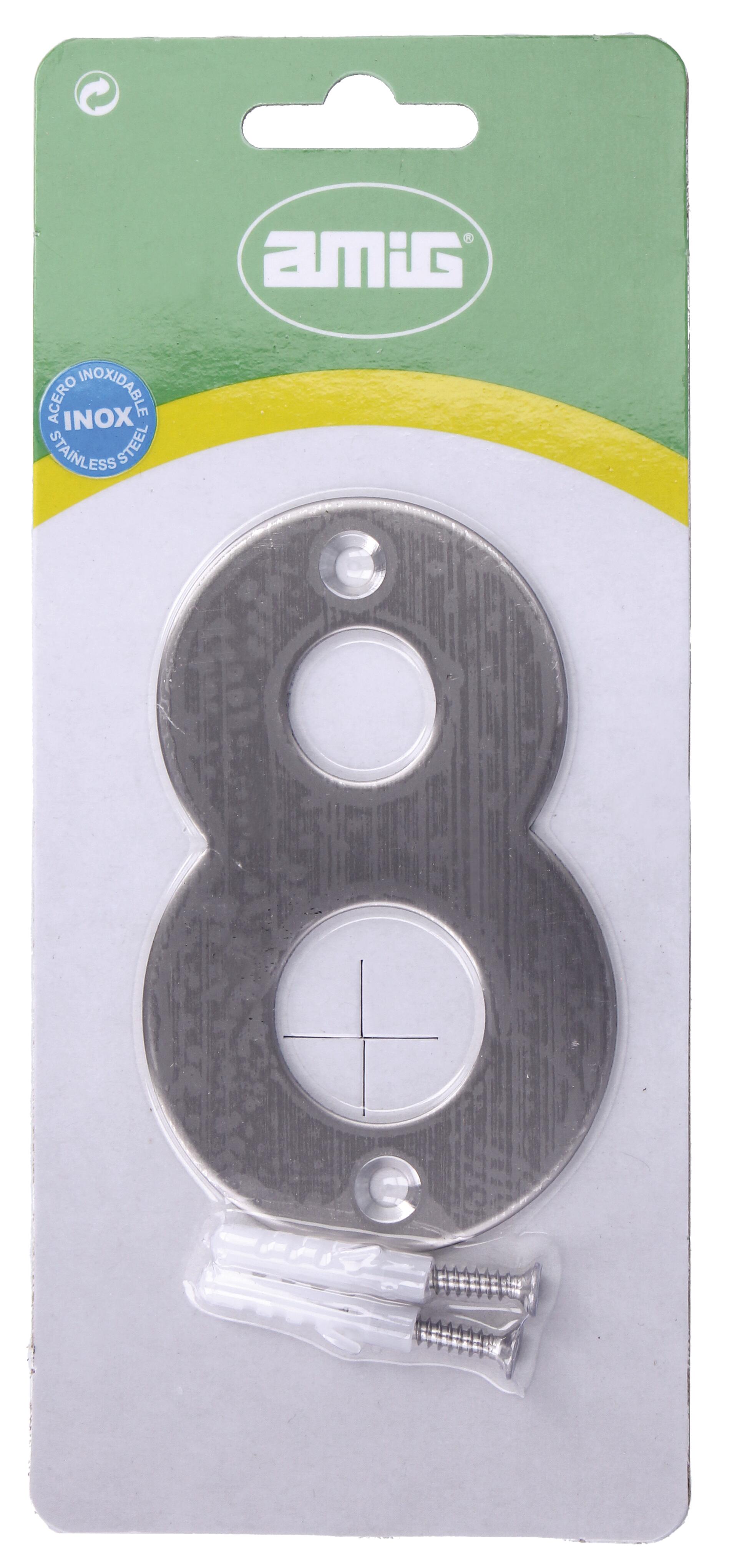 Número 8 AÇO INOX 100MM - 2