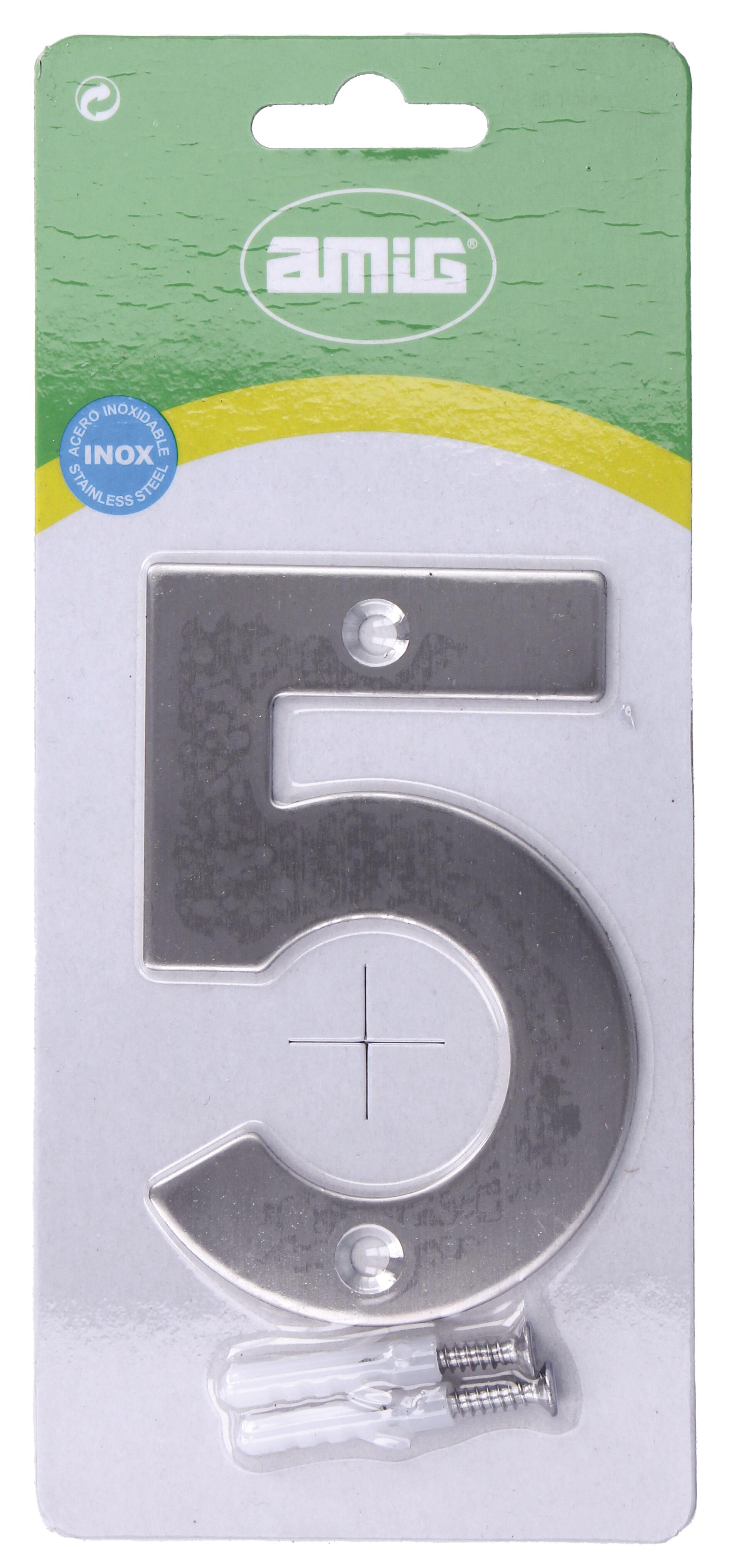 Número 5 AÇO INOX 100MM - 2