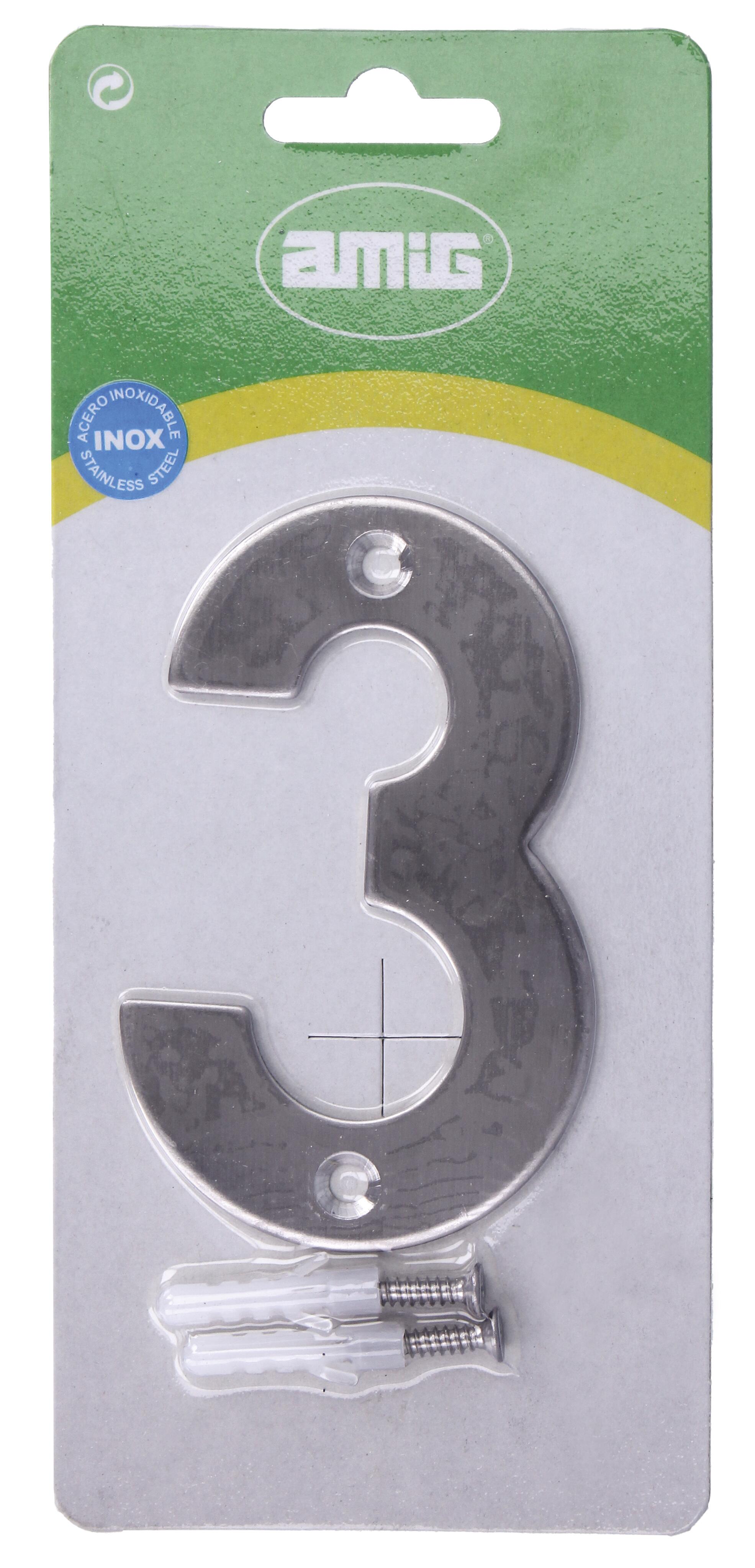 Número 3 AÇO INOX 100MM - 2