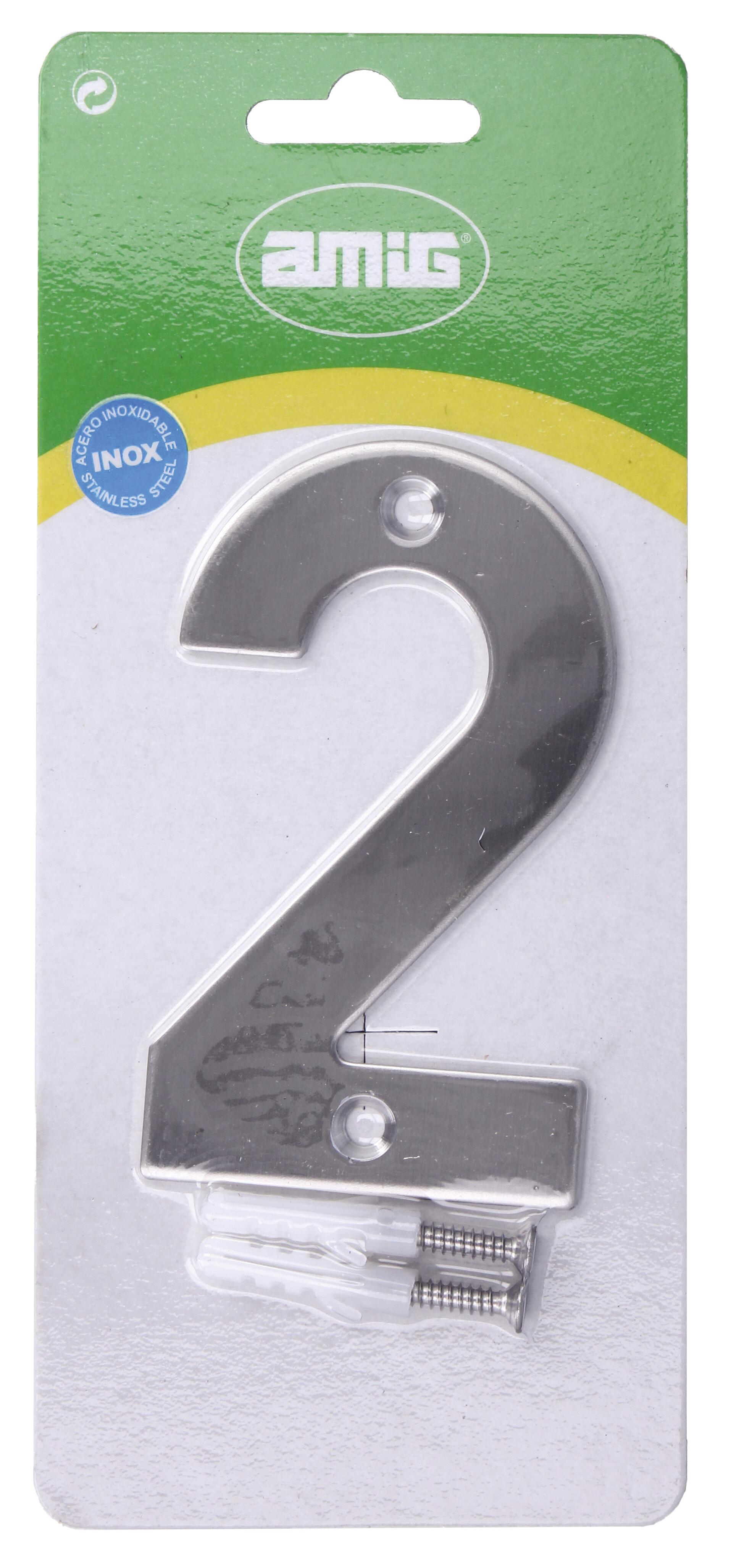 Número 2 AÇO INOX 100MM - 2