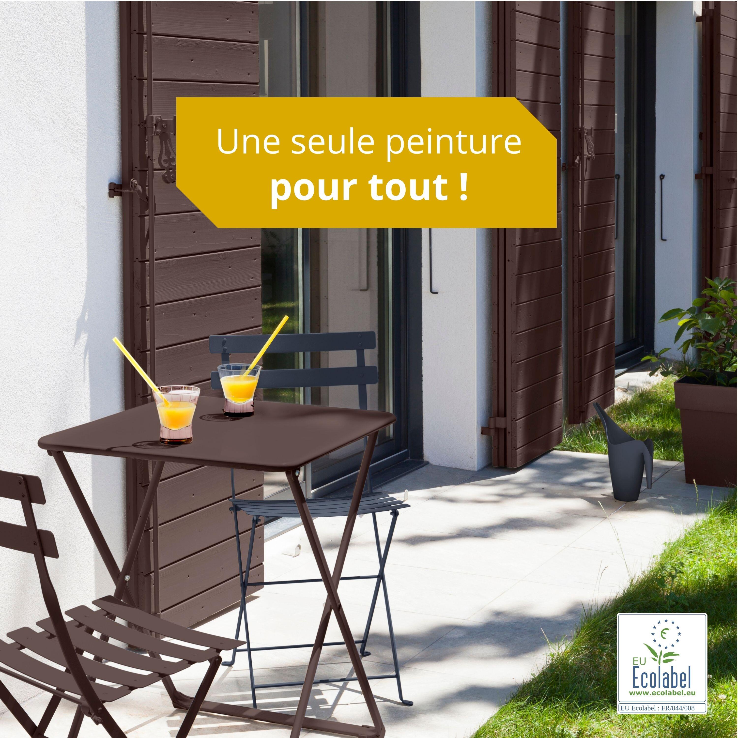 Peinture extérieure bois, fer, plastique V33 brun havane satiné 125ml - 6