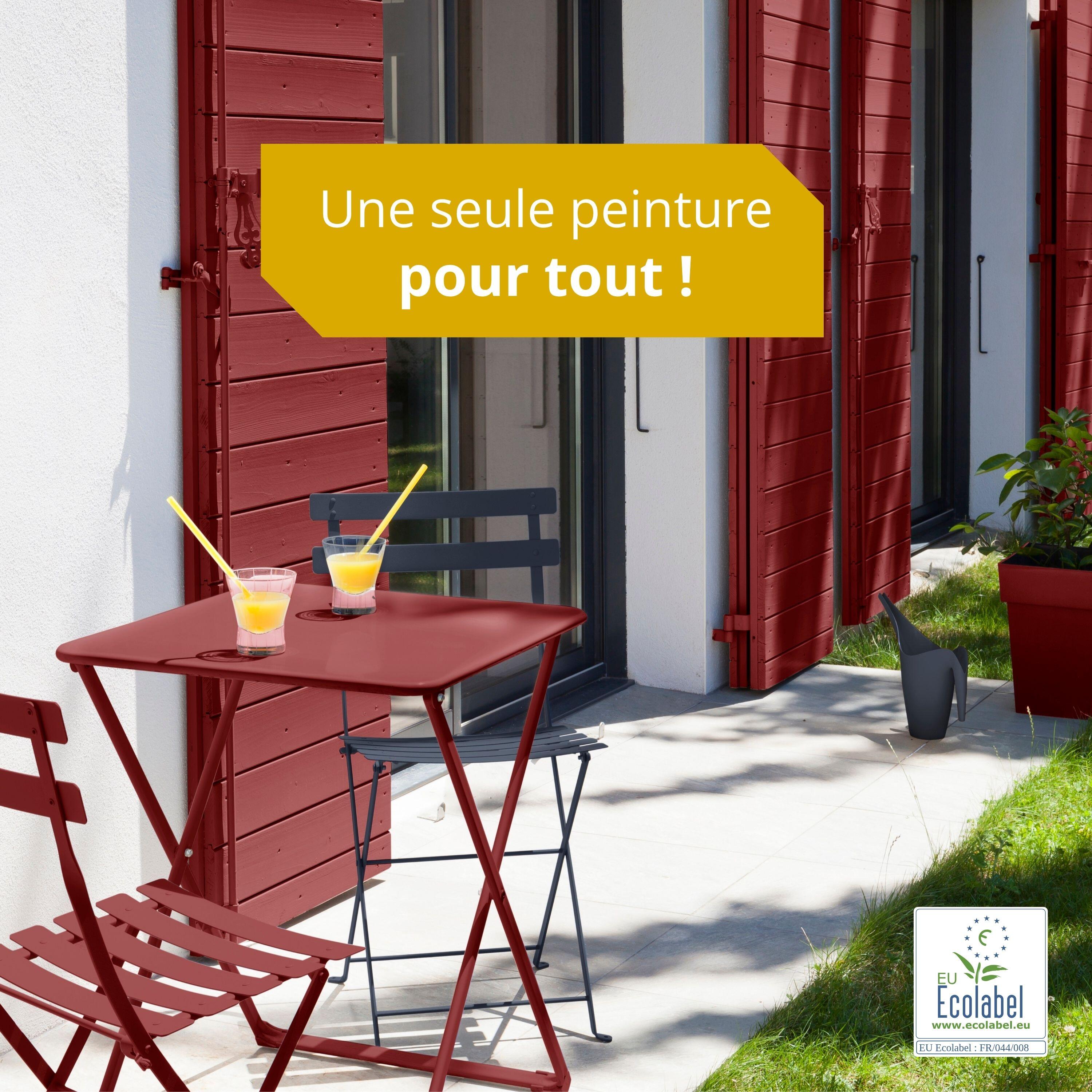 Peinture extérieure bois, fer, plastique V33 rouge basque satiné 0.5l - 7