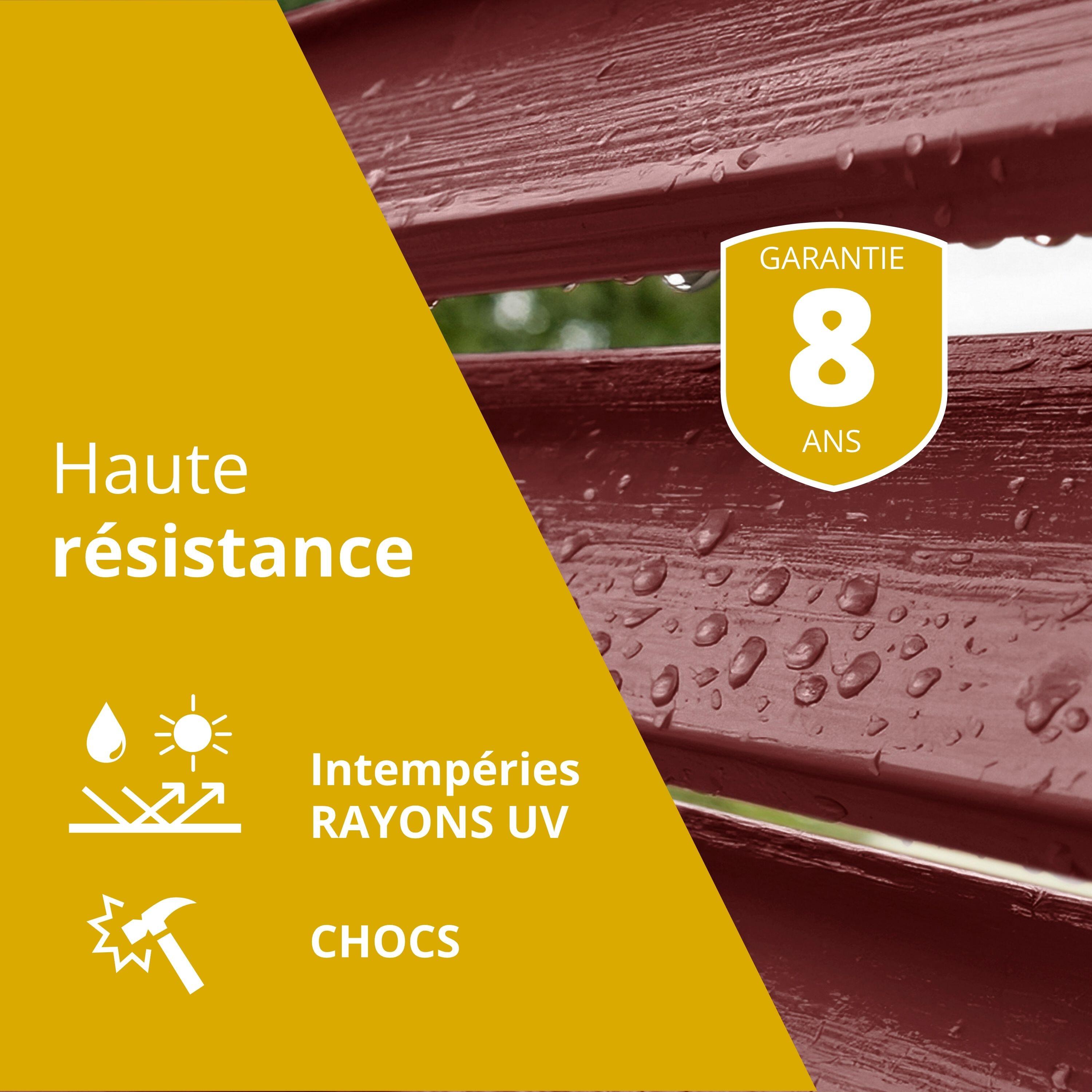 Peinture extérieure bois, fer, plastique V33 rouge basque satiné 0.5l - 6