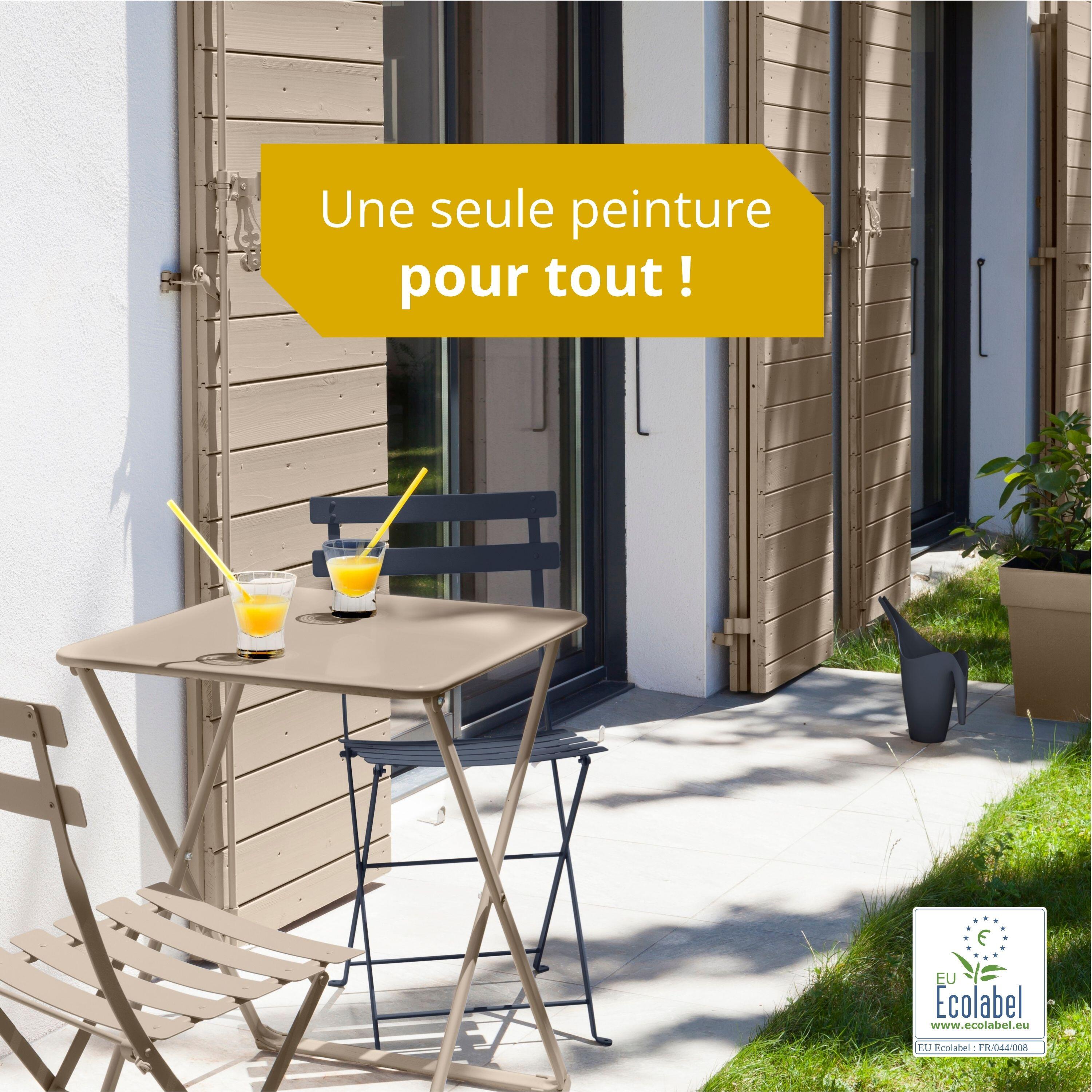 Peinture extérieure bois, fer, plastique V33 beige argile satiné 0.5l - 7