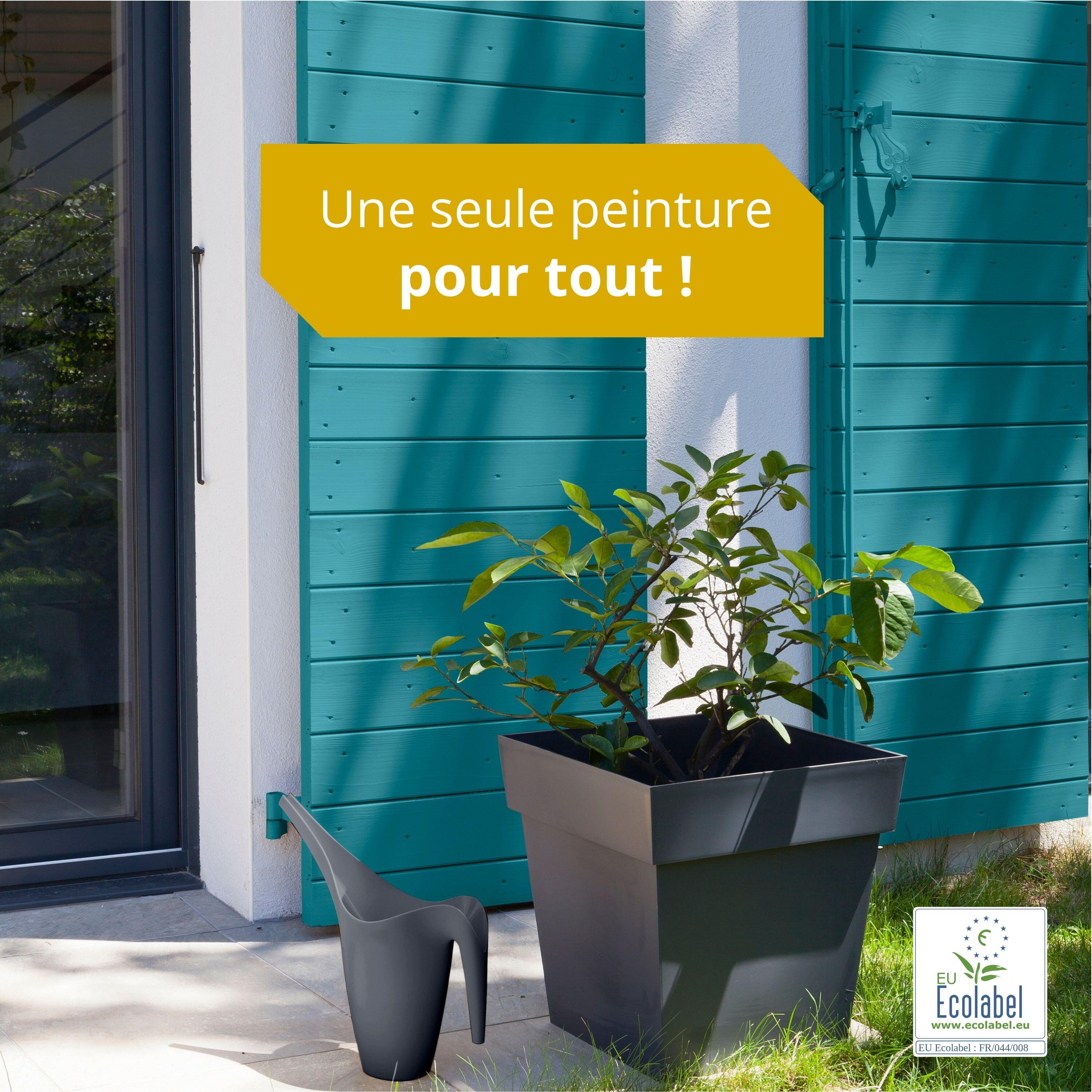 Peinture extérieure bois, fer, plastique V33 bleu turquoise satiné 0.5l - 7