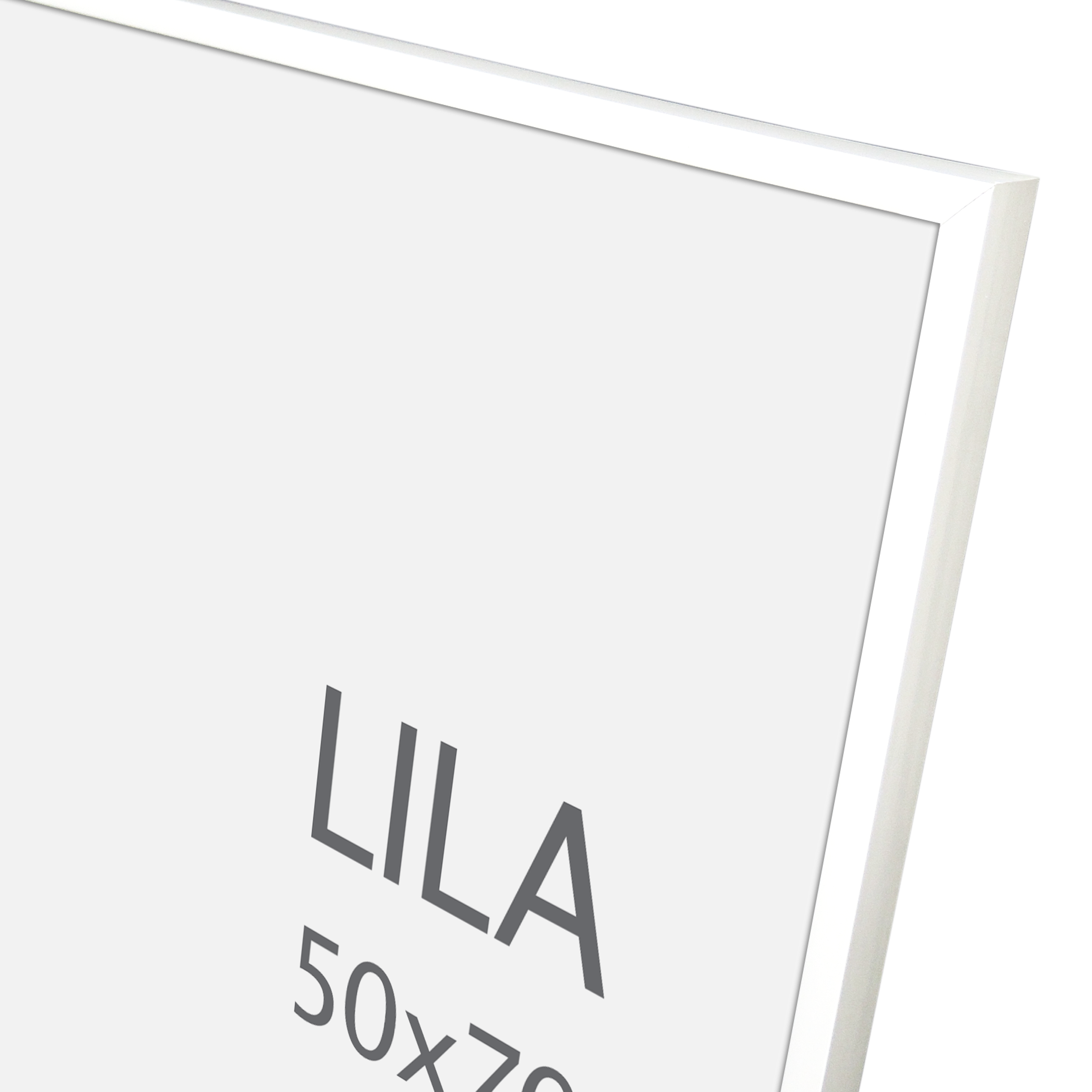 Moldura Lila 50 x 70 cm pvc branco Inspire - 6